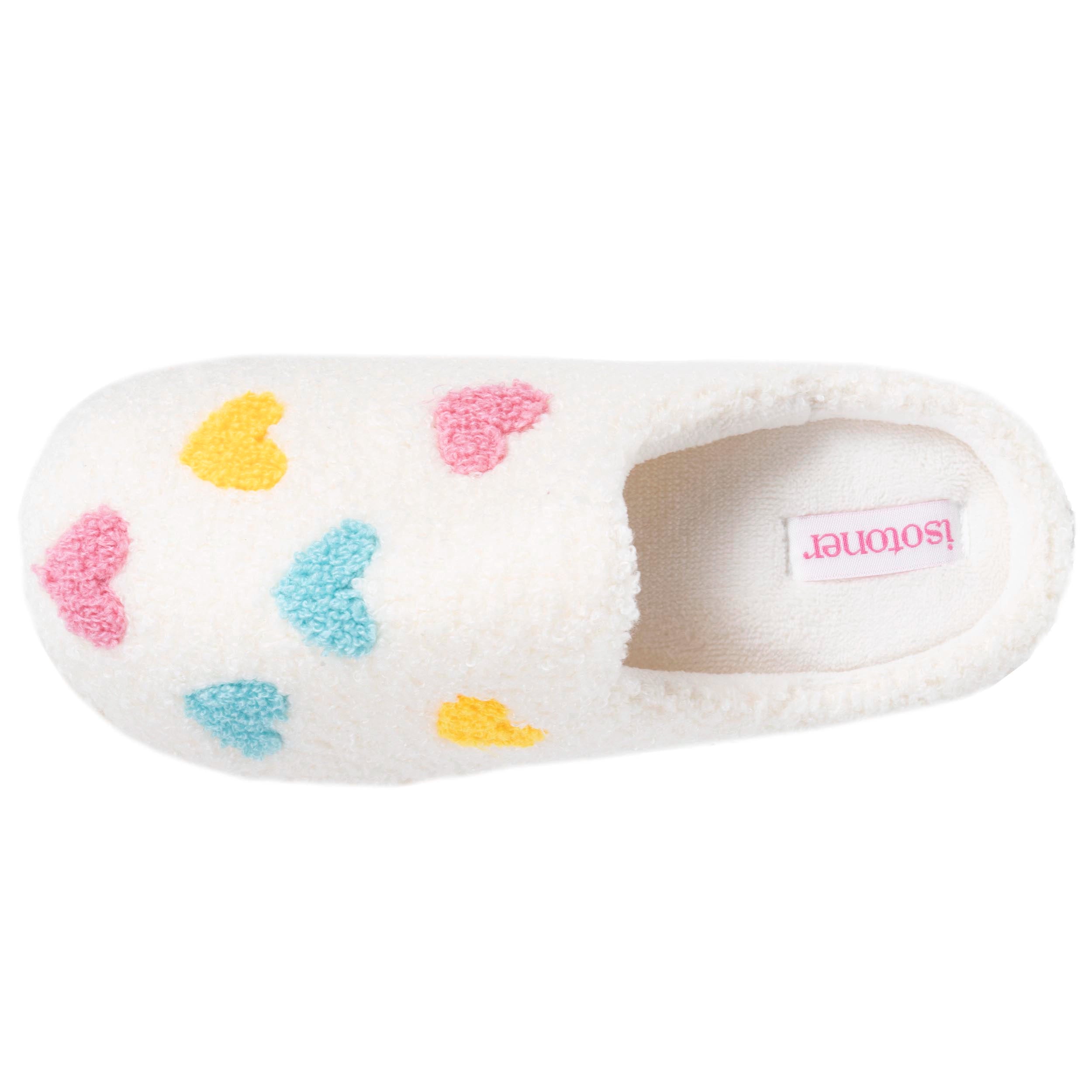isotoner-chaussons-mules-junior-bloup-ivoire-bouclette-douce image 2