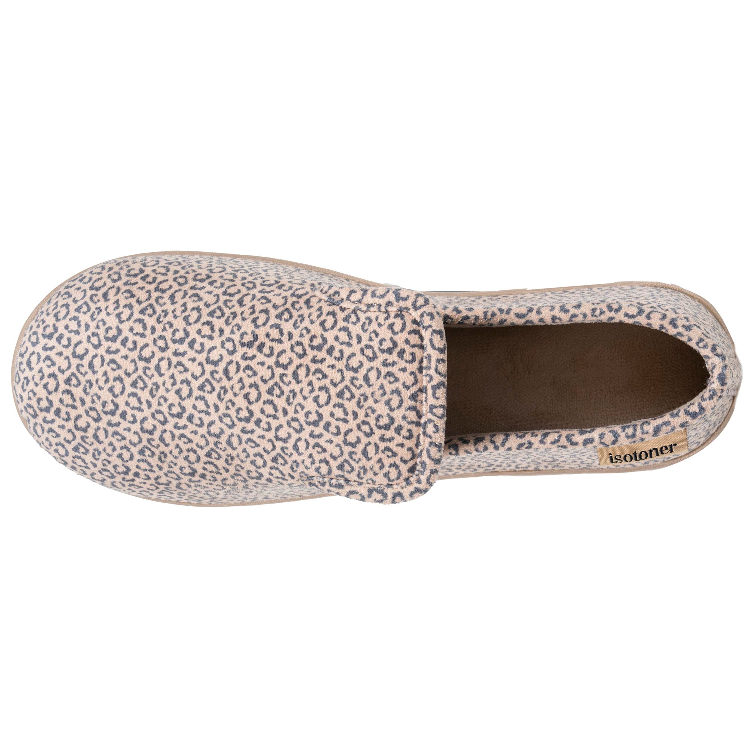 isotoner-chaussons-charentaises-femme-l-opard-beige image 3