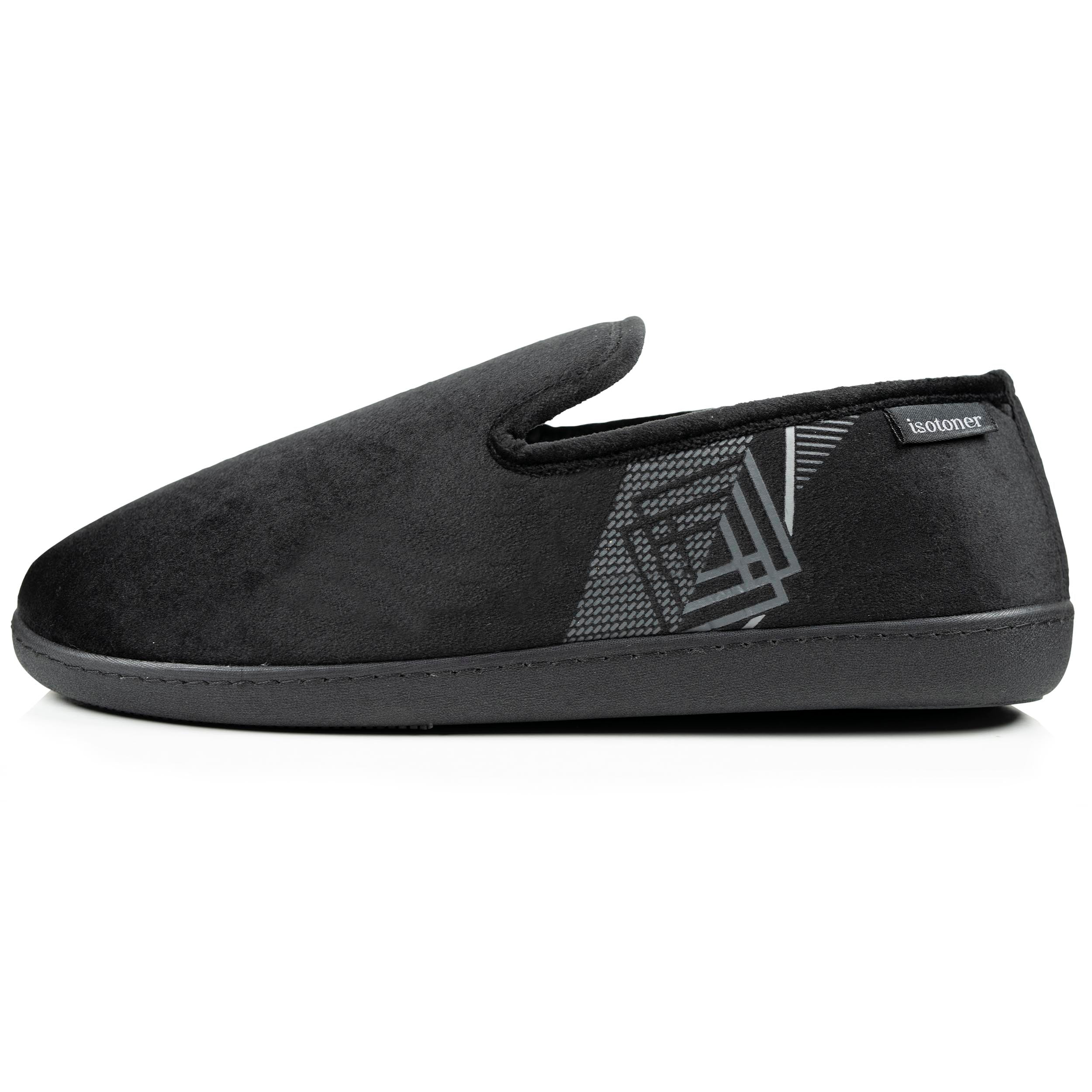 isotoner-chaussons-charentaises-homme-noir-diamant image 3