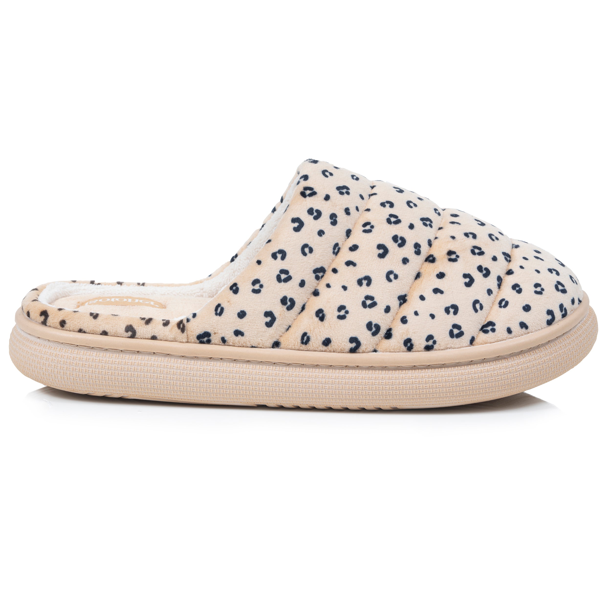 isotoner-chaussons-mules-femme-bloup-l-opard-clair image 8