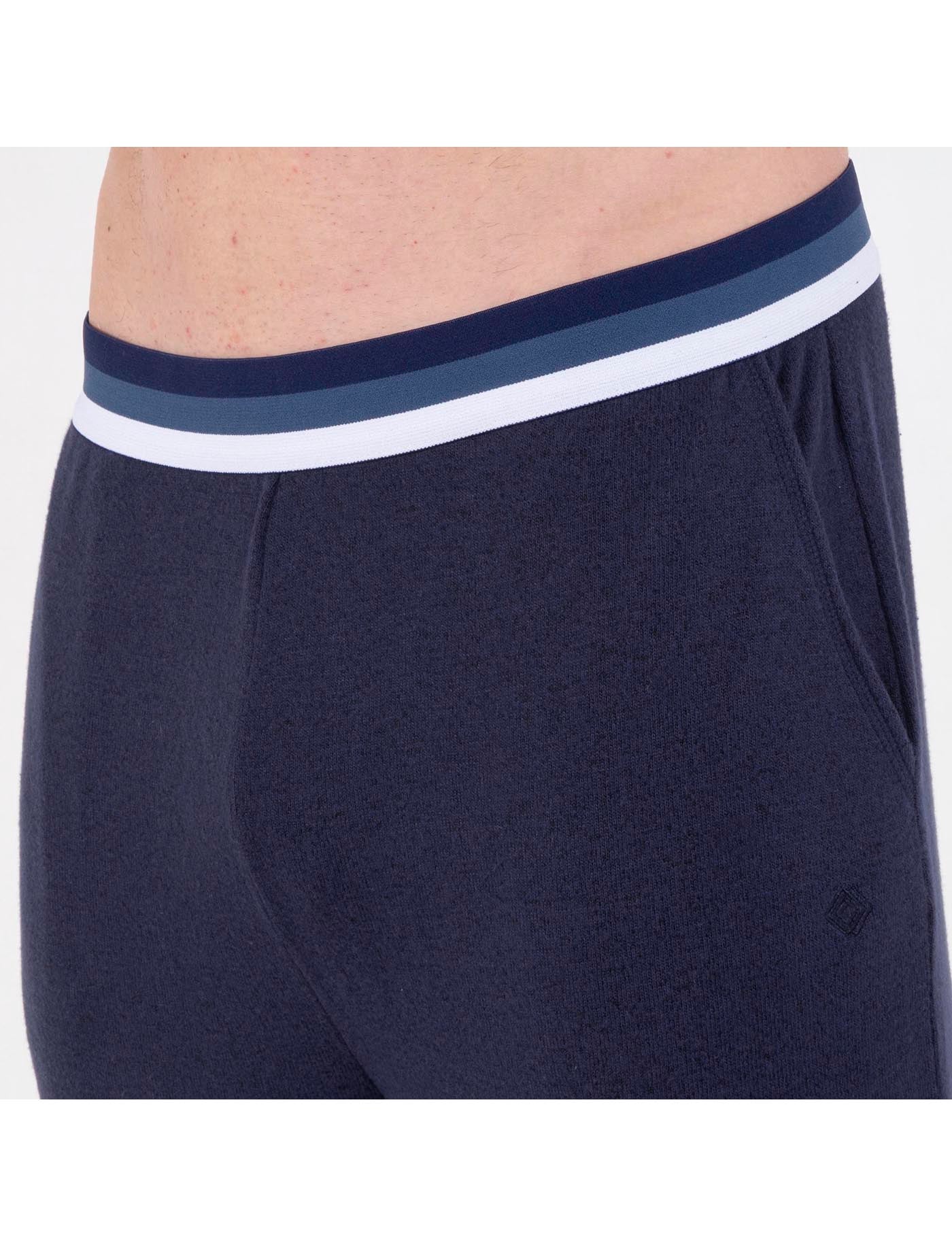 isotoner-pantalon-lastique-homme-marine image 7