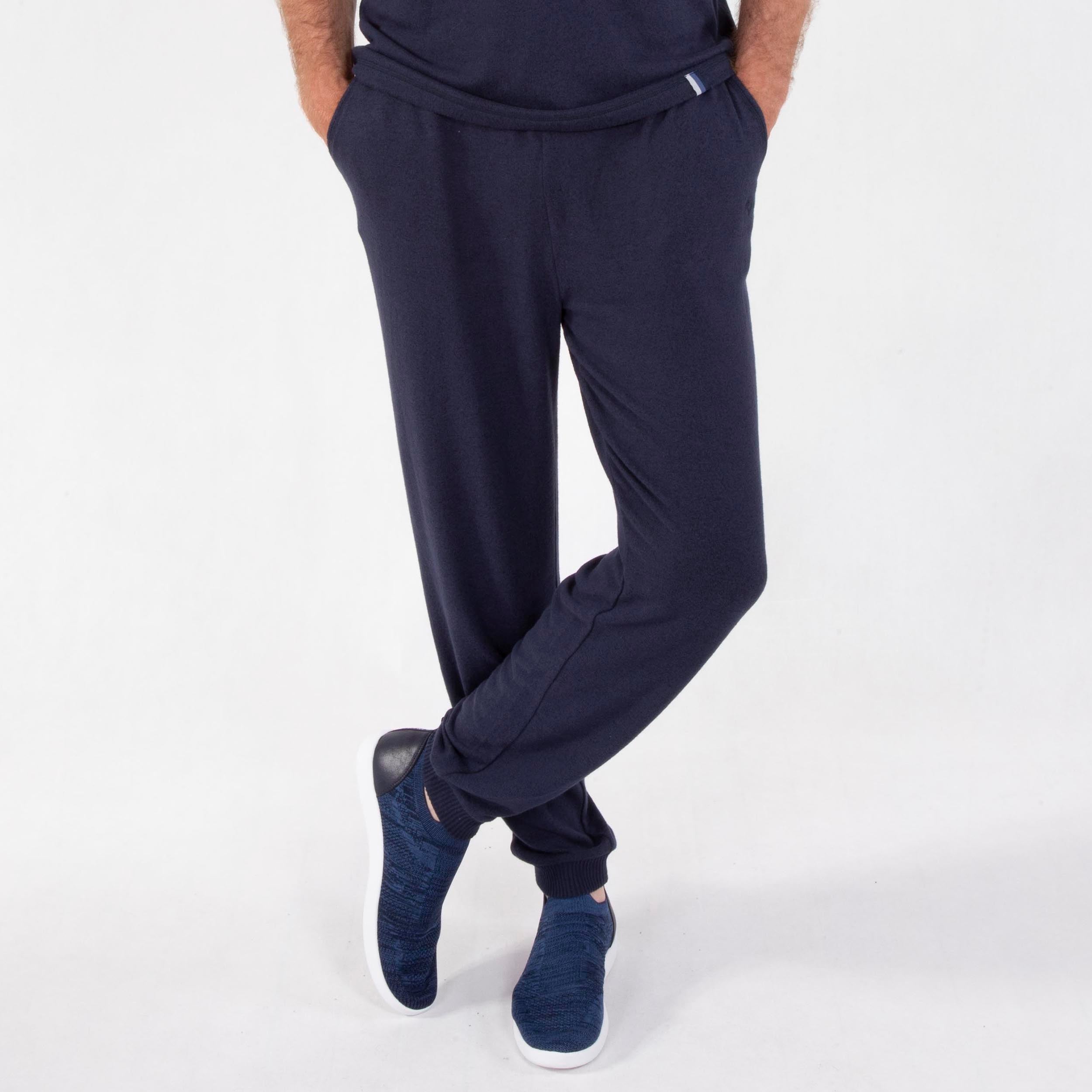 isotoner-pantalon-jogger-homme-marine-ecovero image 1