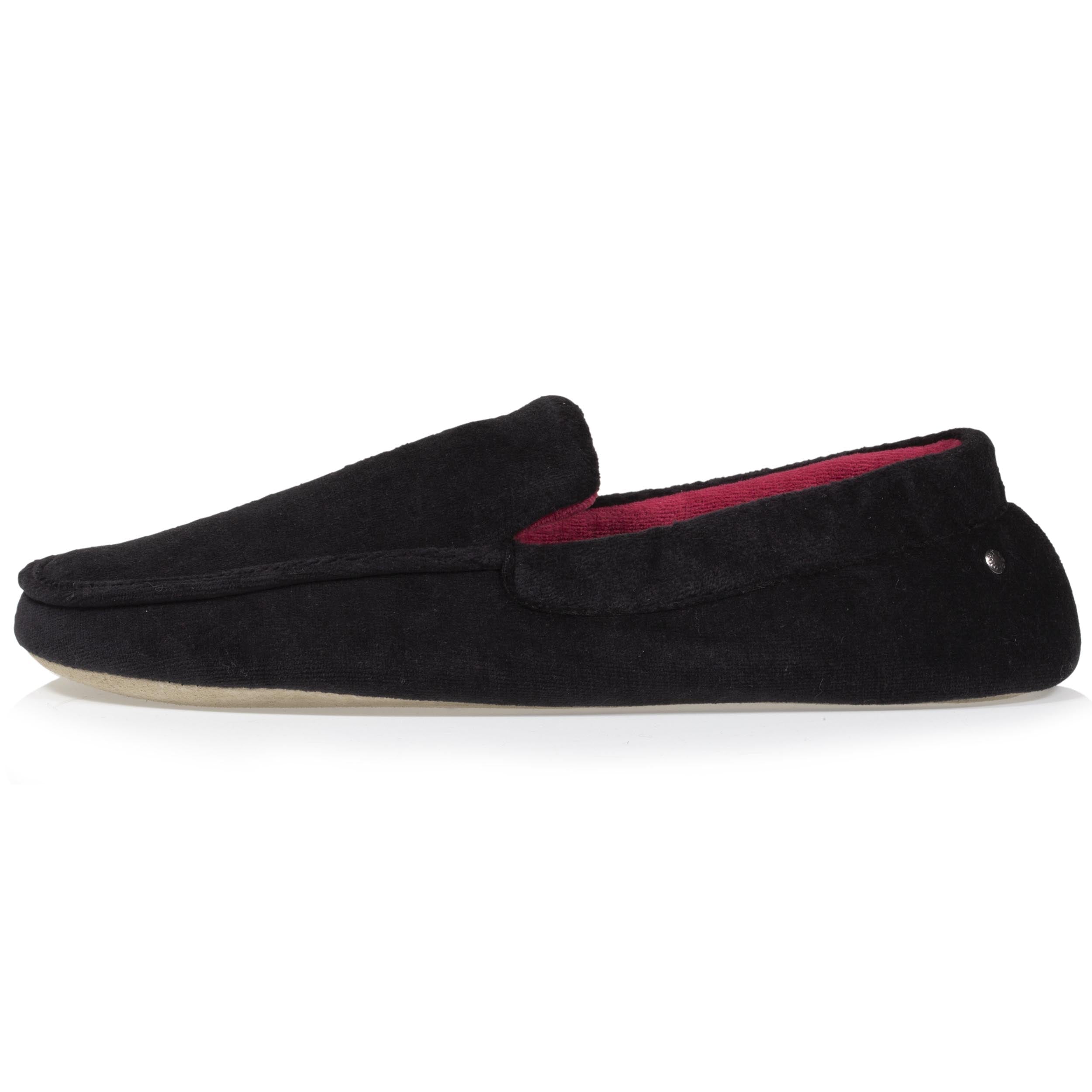 isotoner-chaussons-mocassins-homme-brod-s-noir image 4