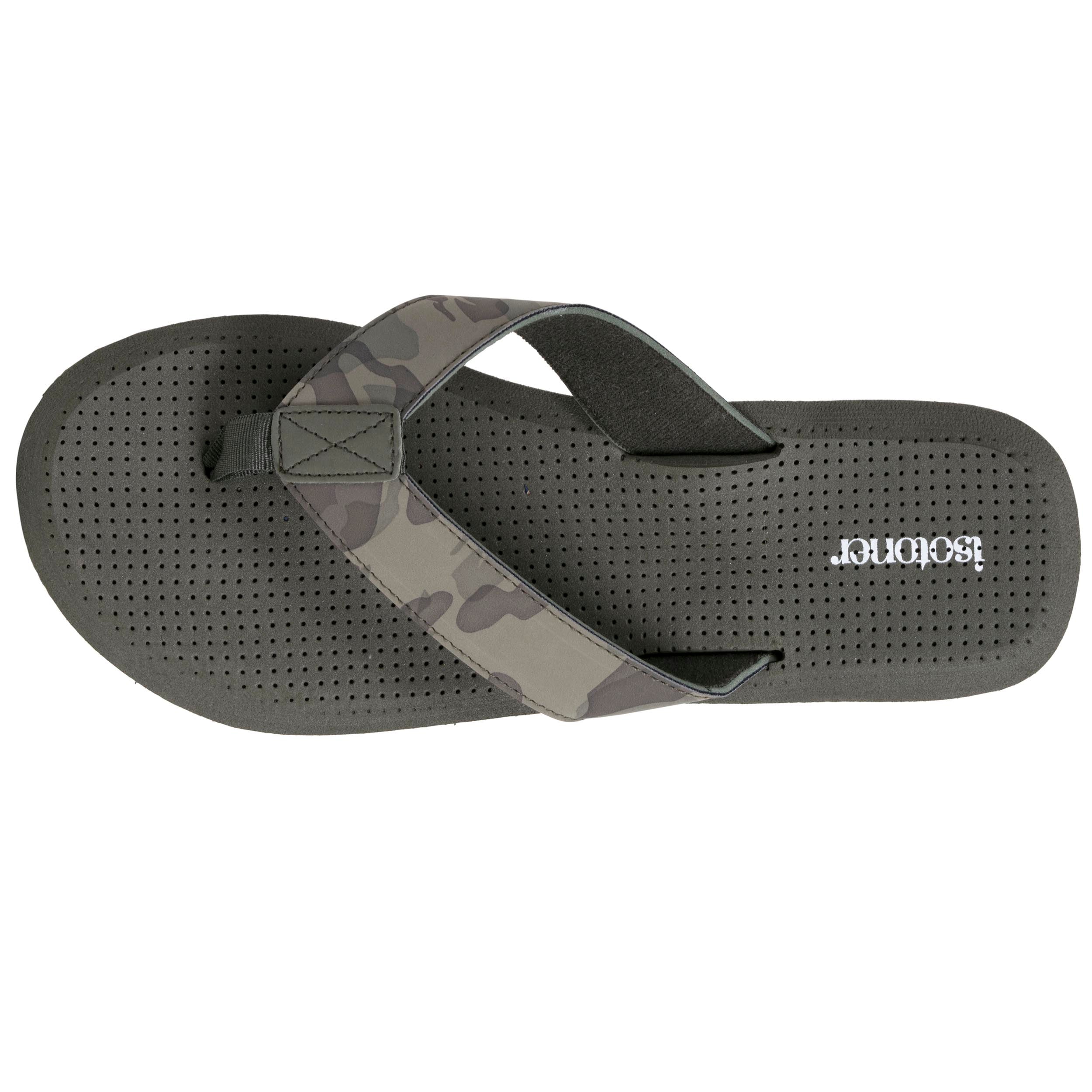 isotoner-tongs-homme-sport-camouflage-kaki image 3