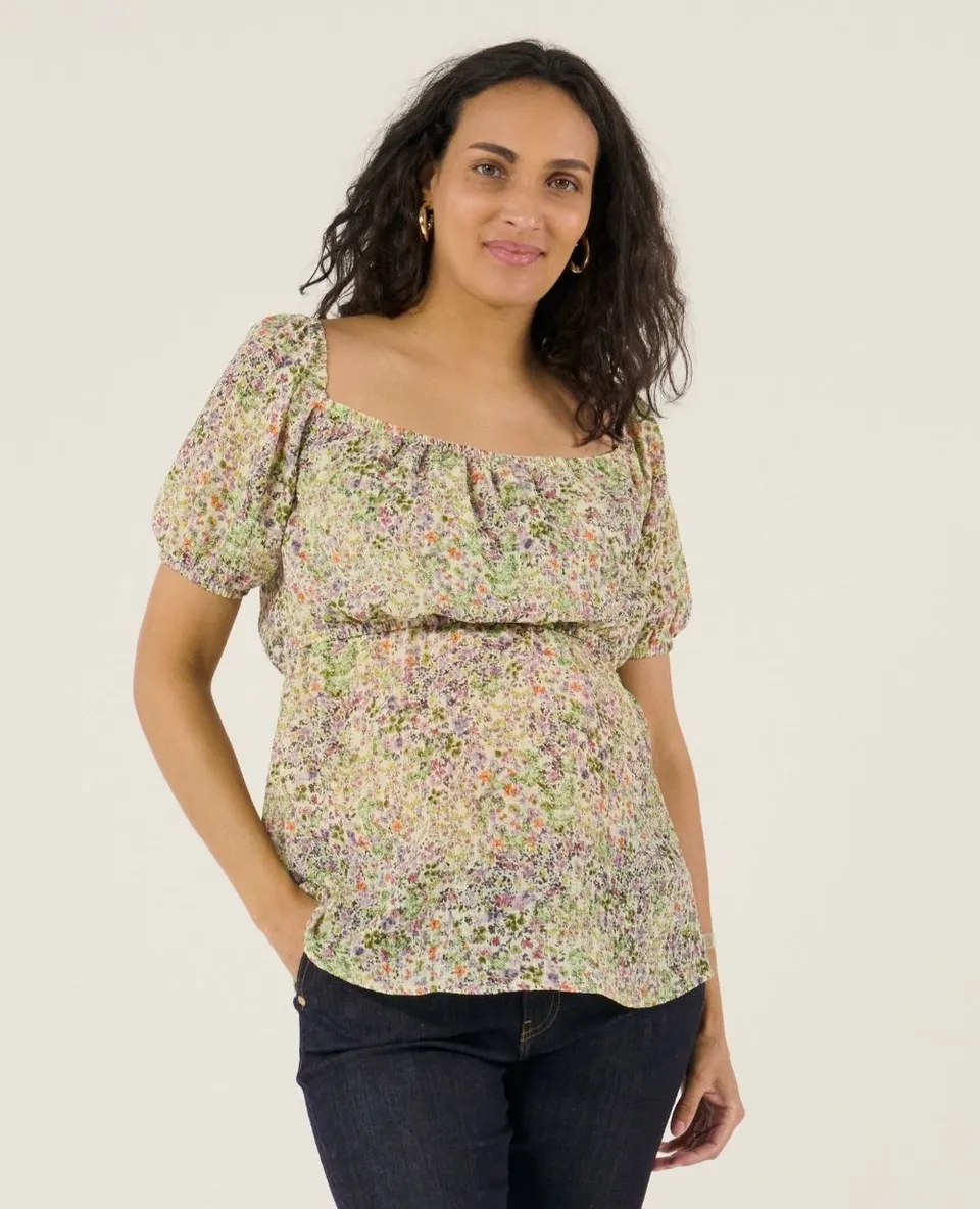 cache-c-ur-joy-top-d-allaitement-manches-bouffantes-multicolore image 1