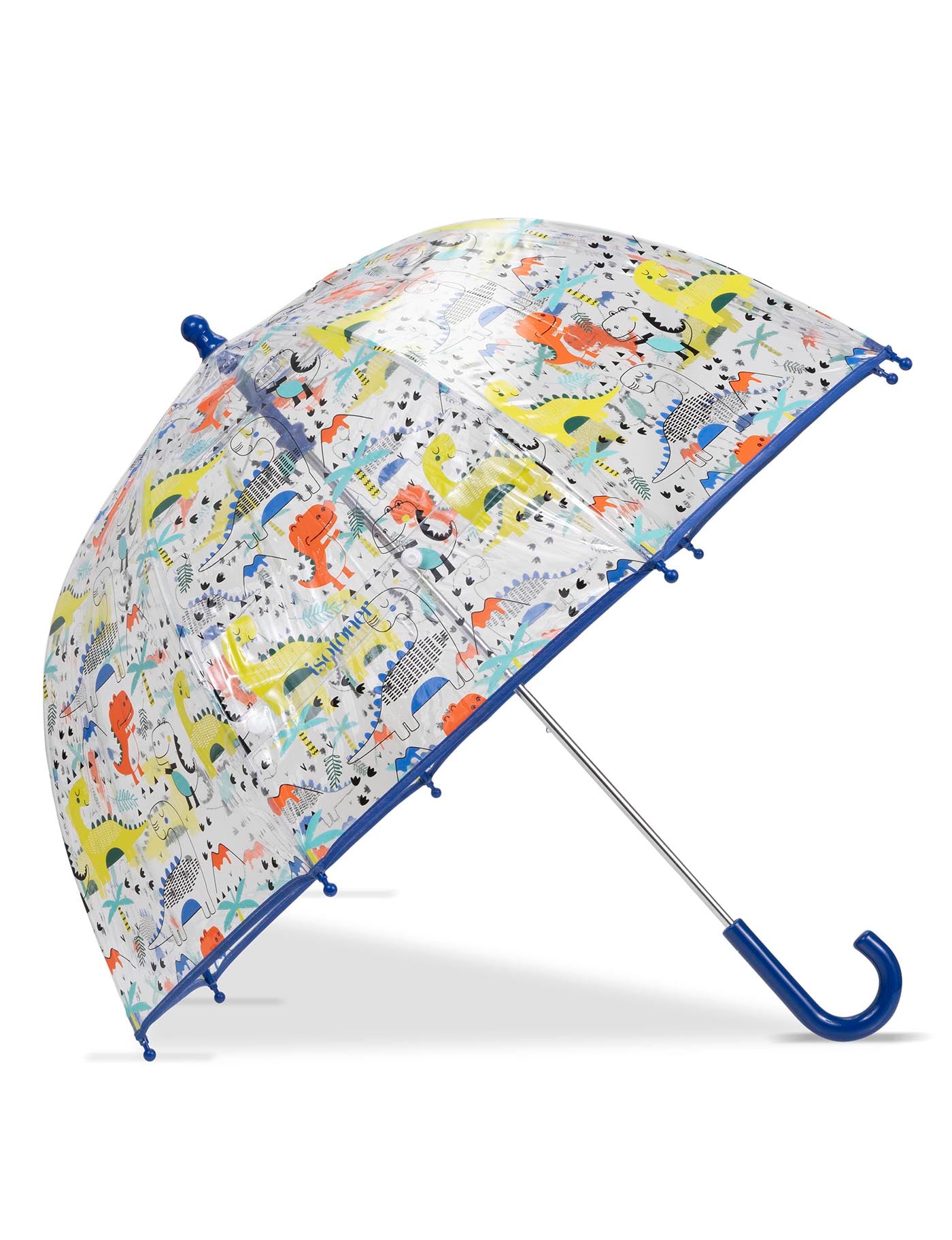 isotoner-parapluie-enfant-transparent-dinosaure-cloche-320g image 7