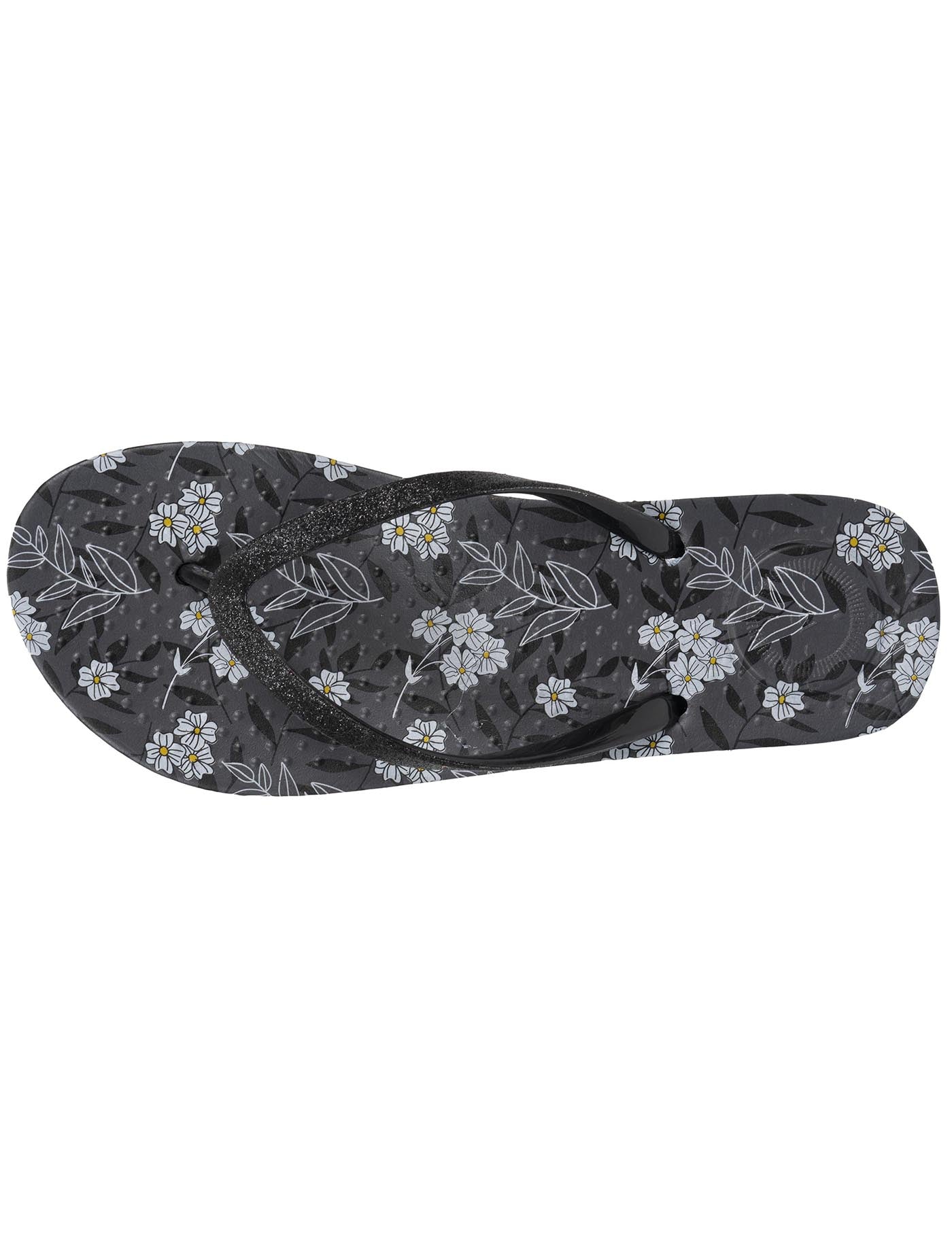 isotoner-tongs-femme-imprim-fleurs-noir-everywear image 7