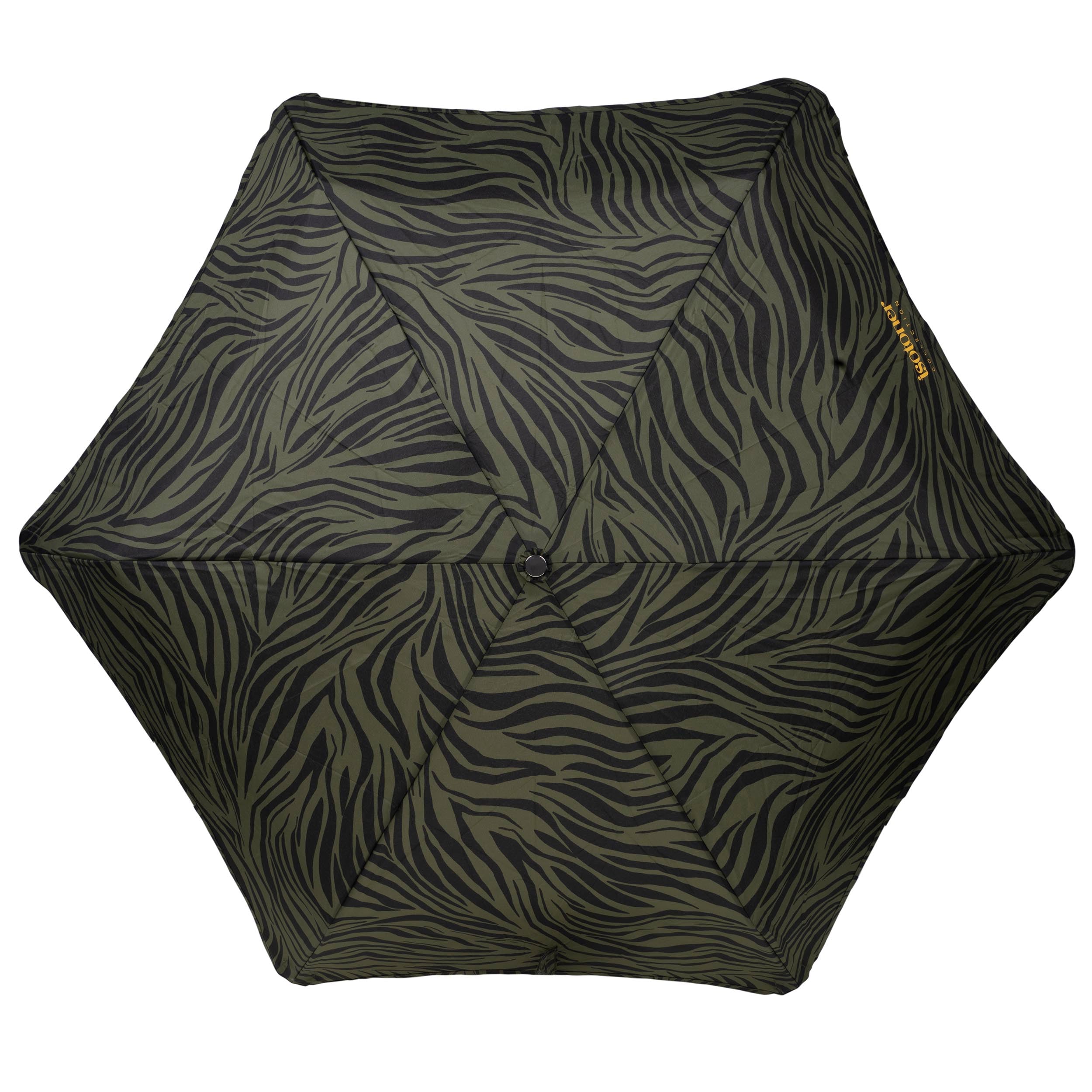 isotoner-parapluie-x-tra-solide-23-cm-z-bre-kaki image 3
