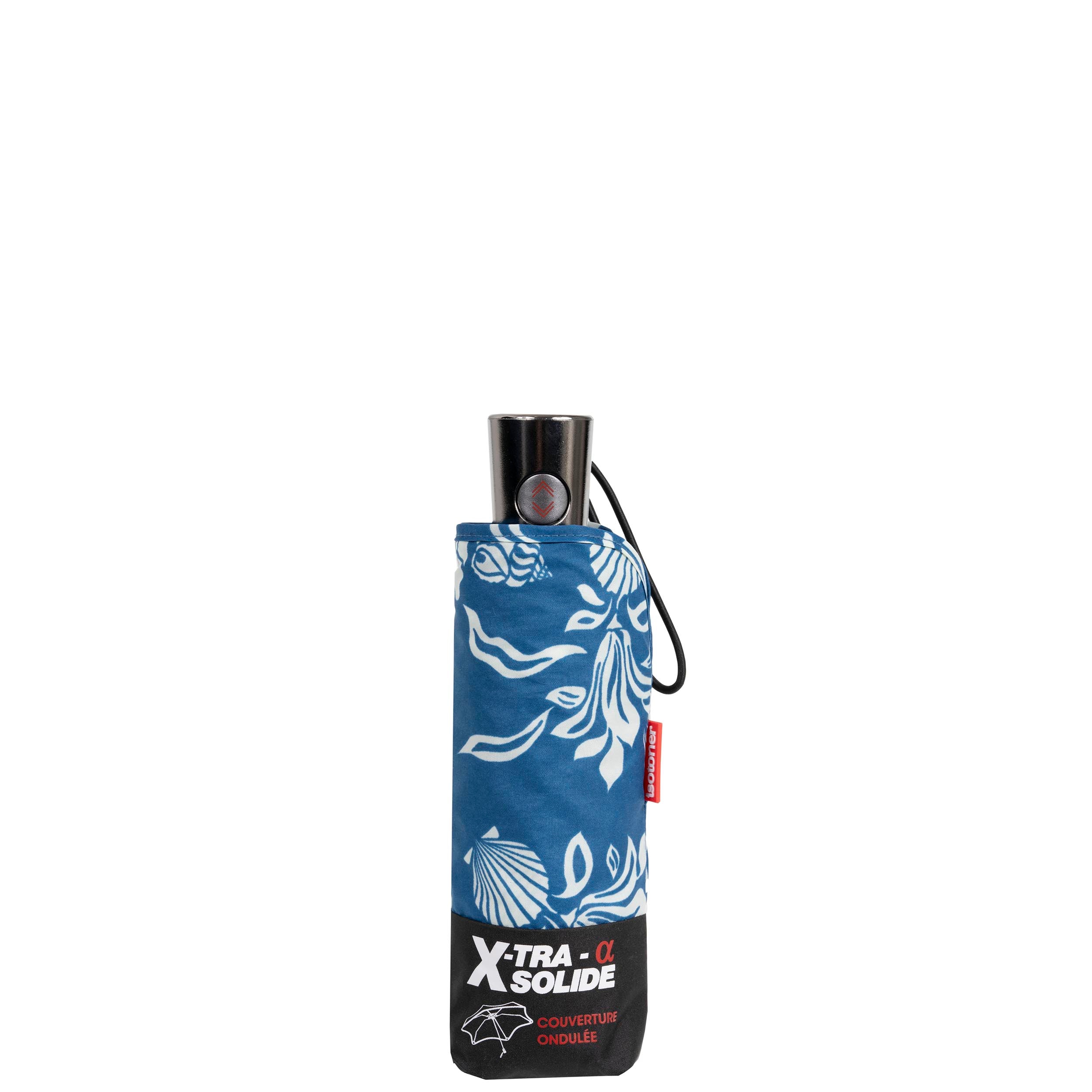 isotoner-parapluie-x-tra-solide-23-cm-coquillage-bleu image 4