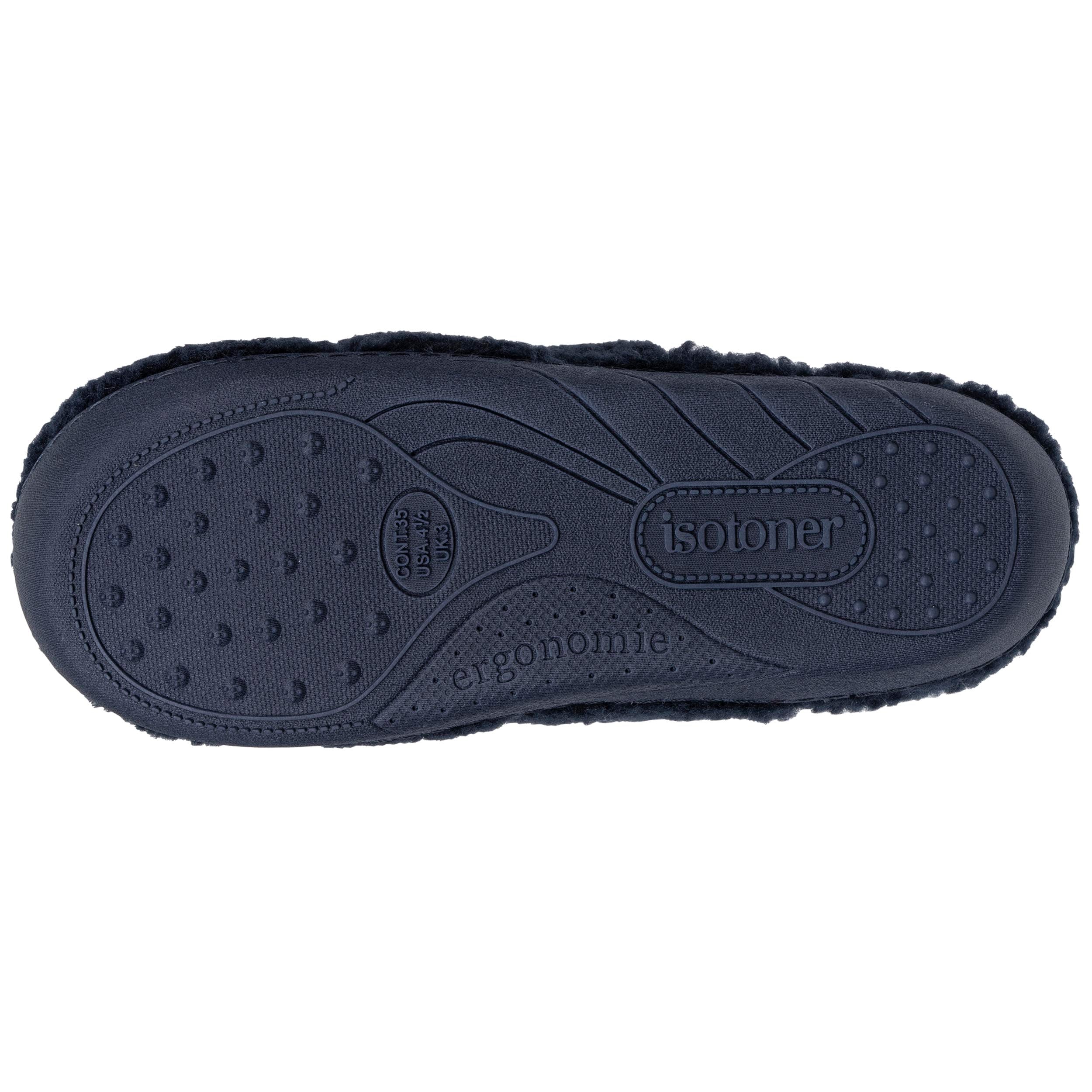 isotoner-mules-junior-marine-matelass-sherpa image 4