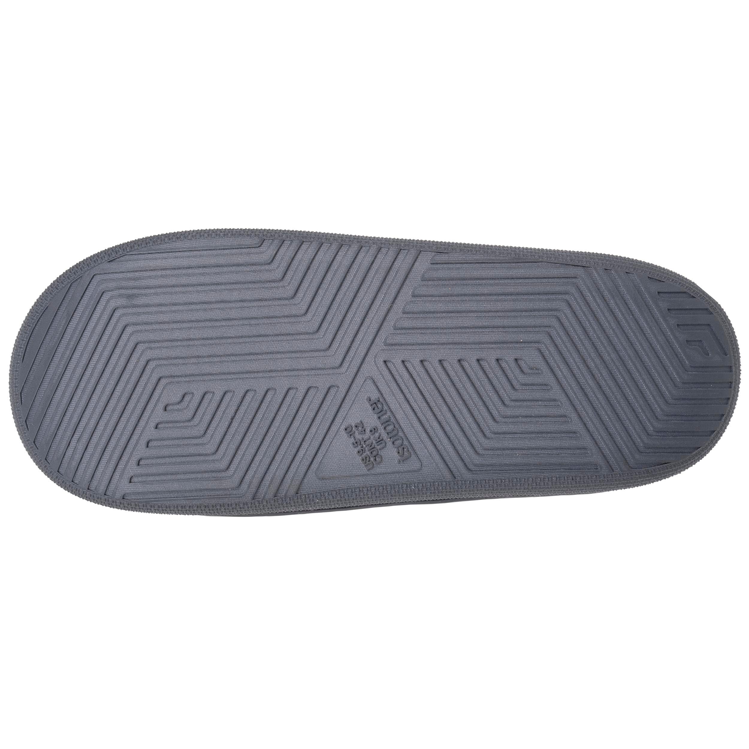 isotoner-chaussons-mules-homme-bloup-noir-graphite image 4
