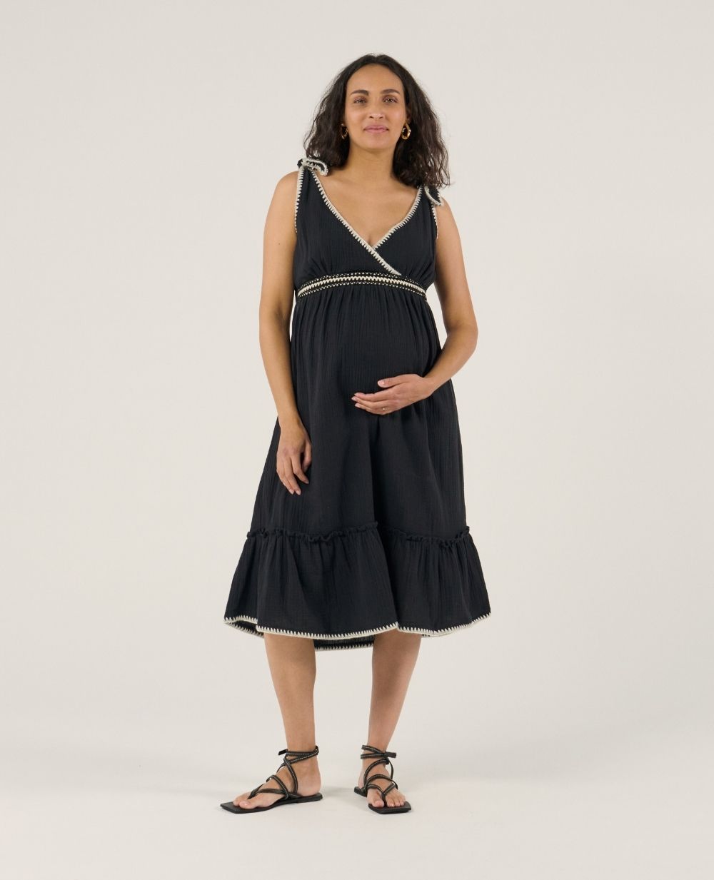 cache-c-ur-gaia-robe-d-allaitement-midi-boh-me-noir image 3