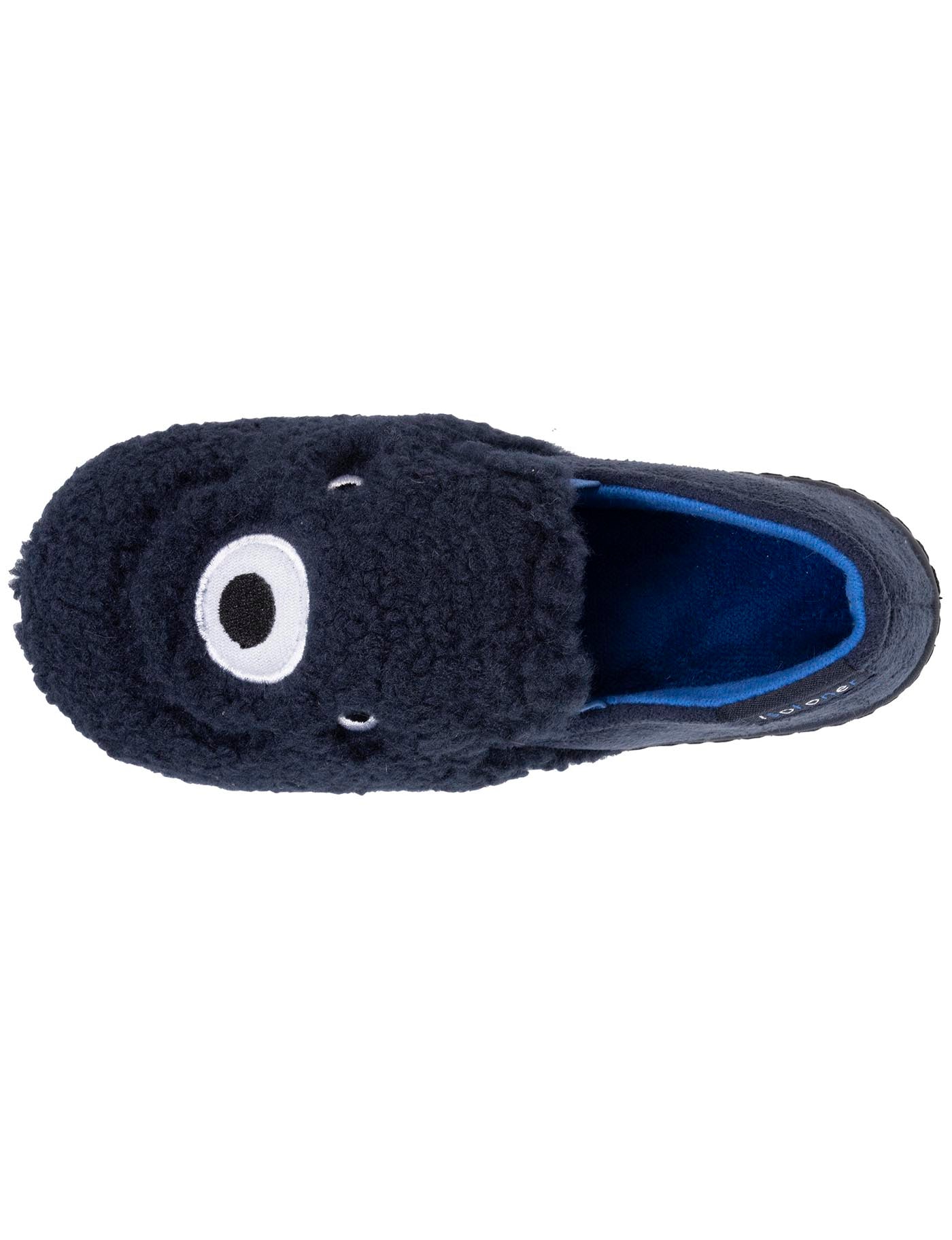 isotoner-chaussons-mocassins-enfant-marine-monstre-sherpa-antid-rapant image 7