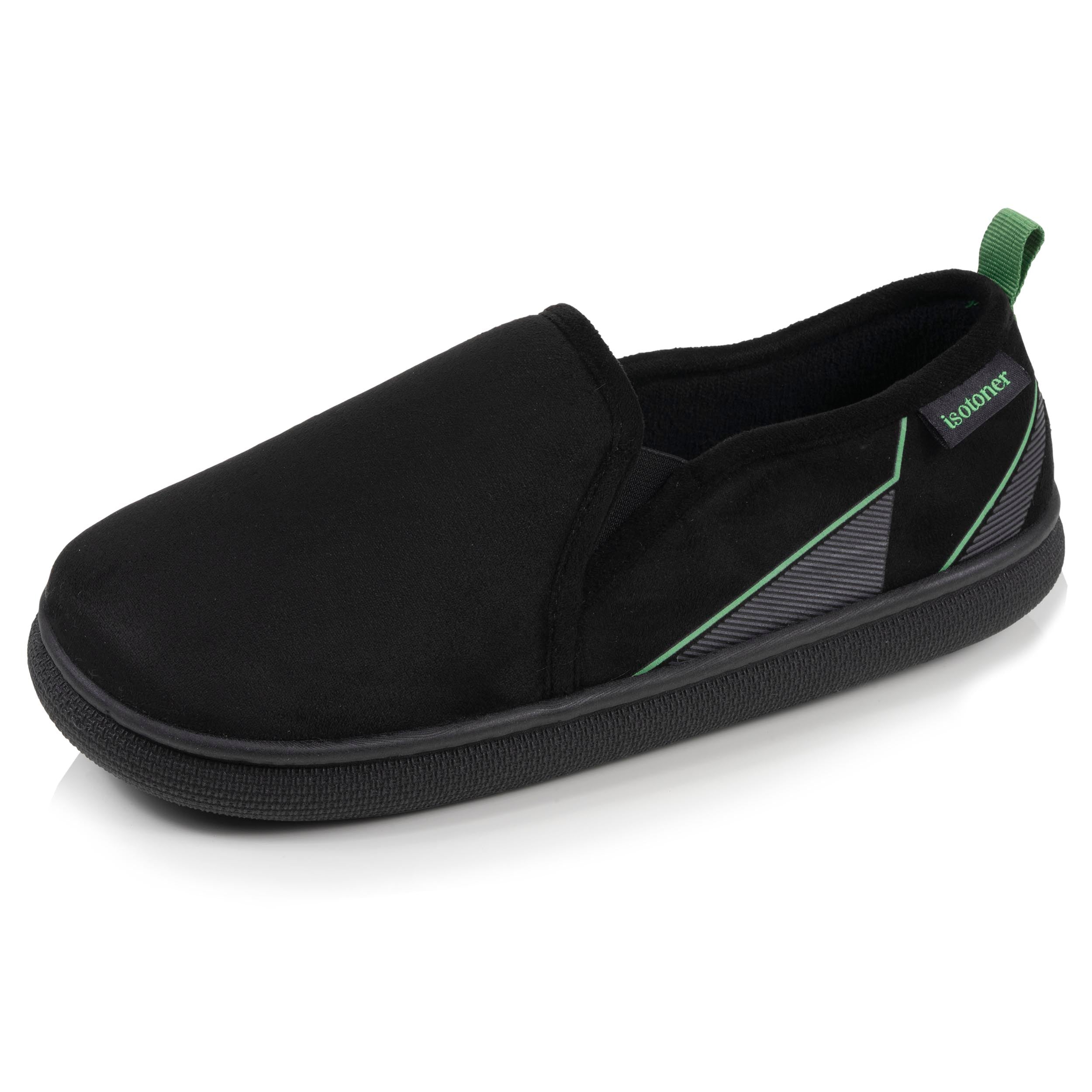 isotoner-bloup-chaussons-slippers-homme-noir image 1