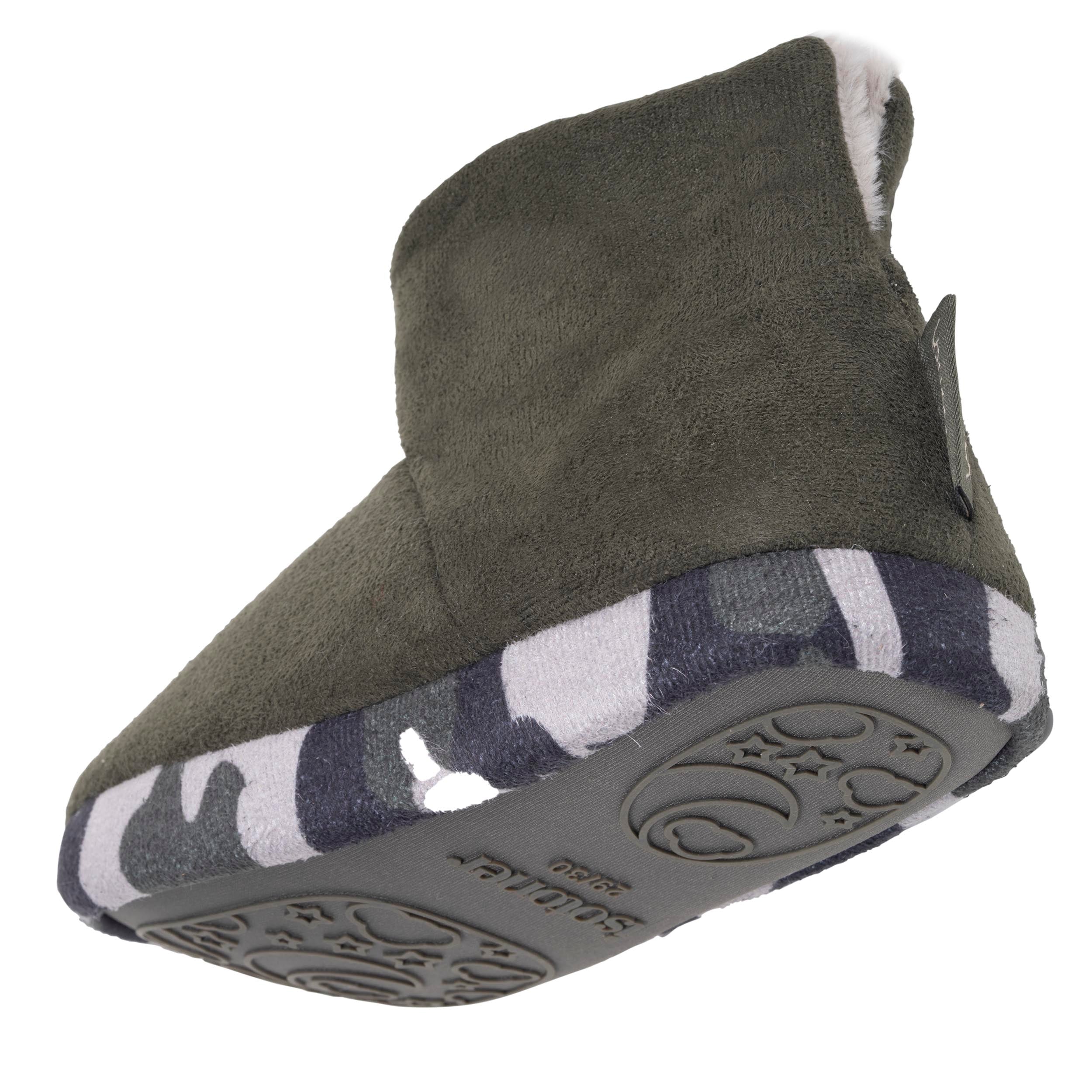 isotoner-chaussons-bottillons-enfant-su-dine-kaki image 5