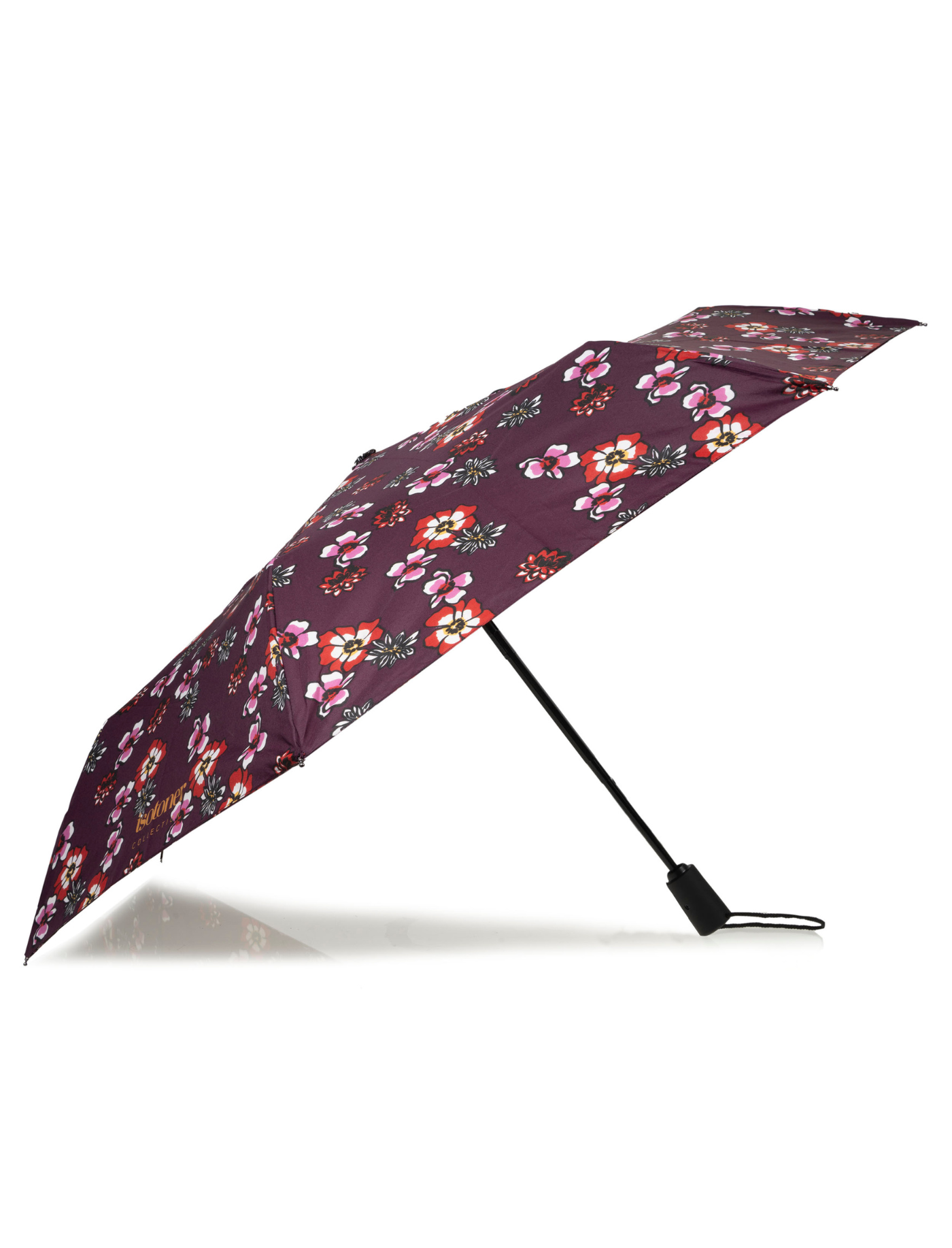 isotoner-parapluie-auto-fleurs-pens-es-7-baleines image 7