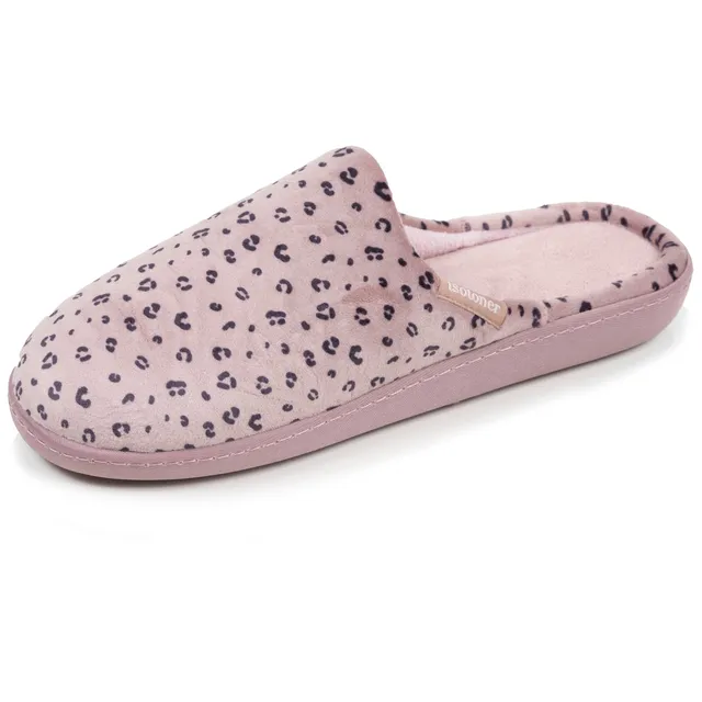isotoner-chaussons-mules-femme-l-opard-blush image 1