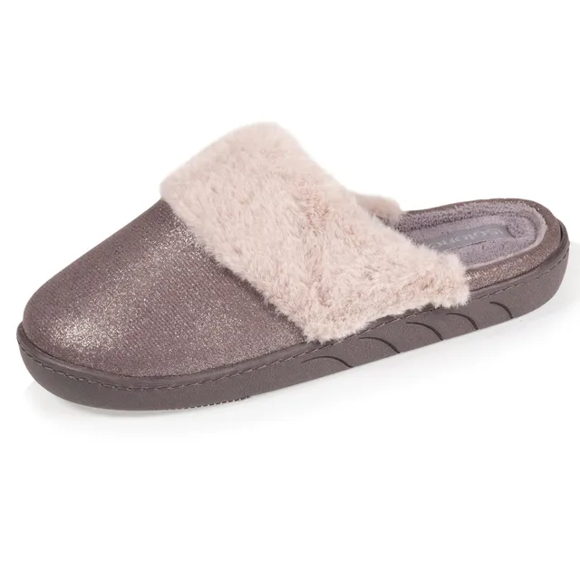isotoner-chaussons-mules-junior-gris-iris image 1