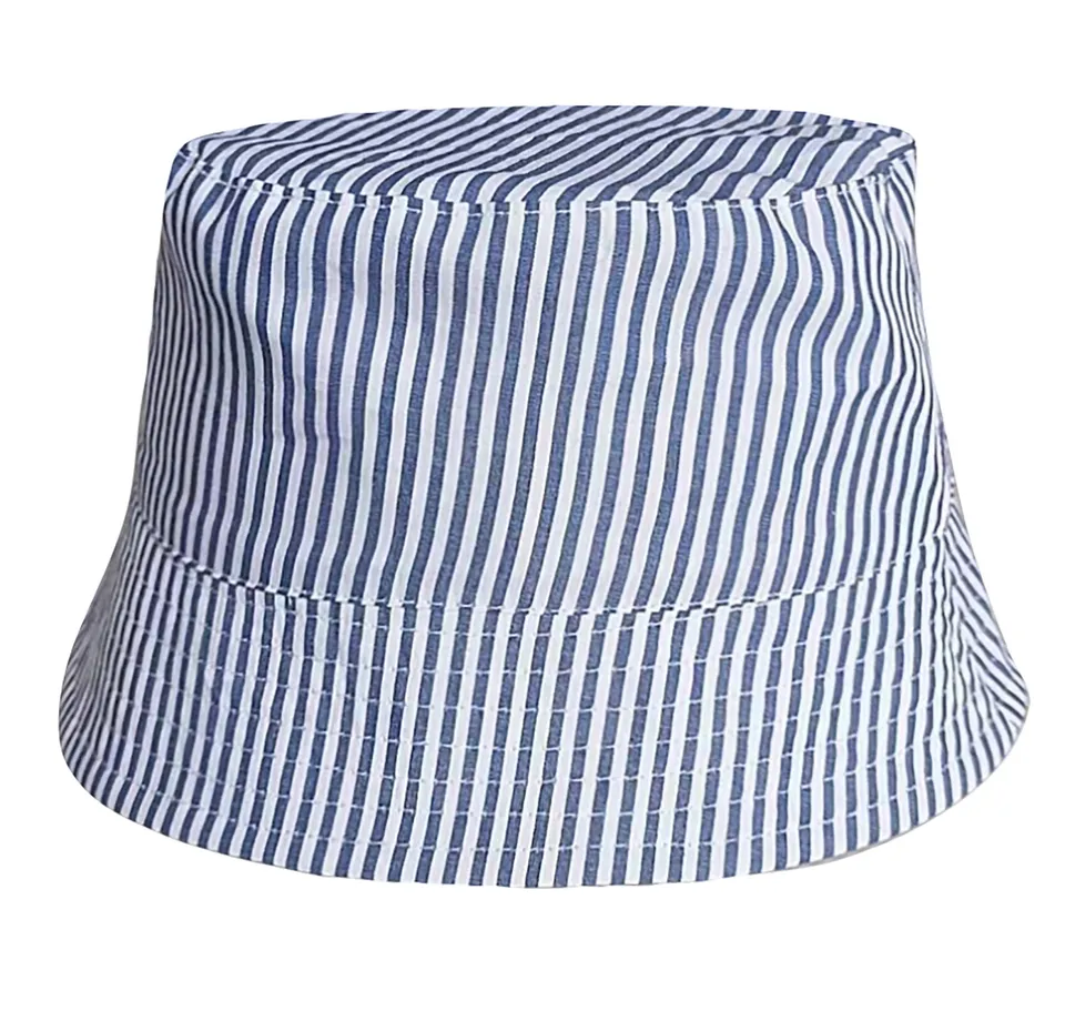 isotoner-bob-enfant-4-8-ans-rayures-bleues-coton image 1