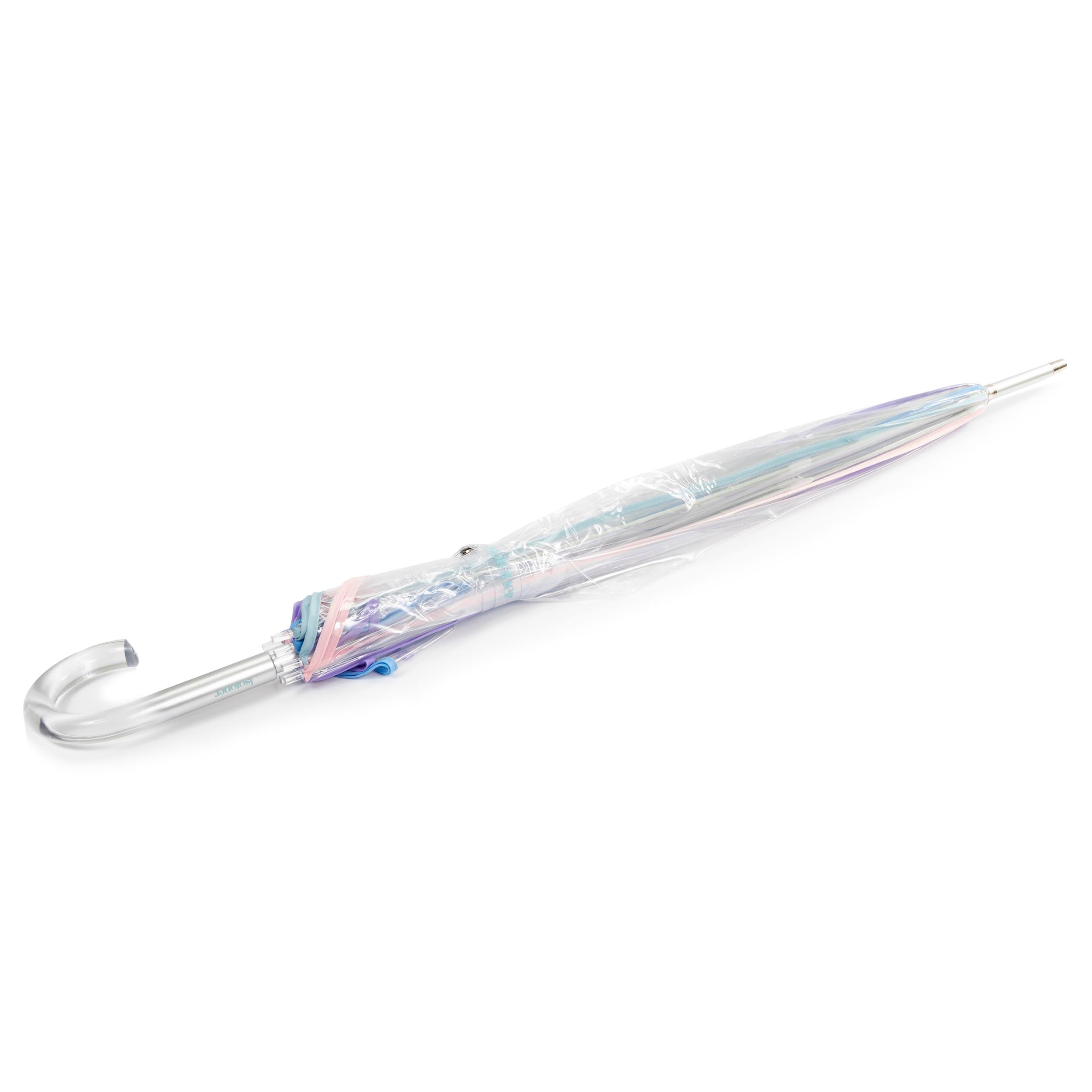 isotoner-parapluie-cloche-transparent-pvc-pastel image 2