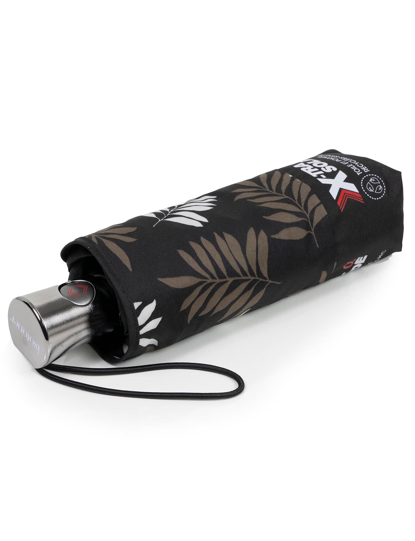 isotoner-parapluie-x-tra-solide-23-cm-feuille-kaki-auto image 6