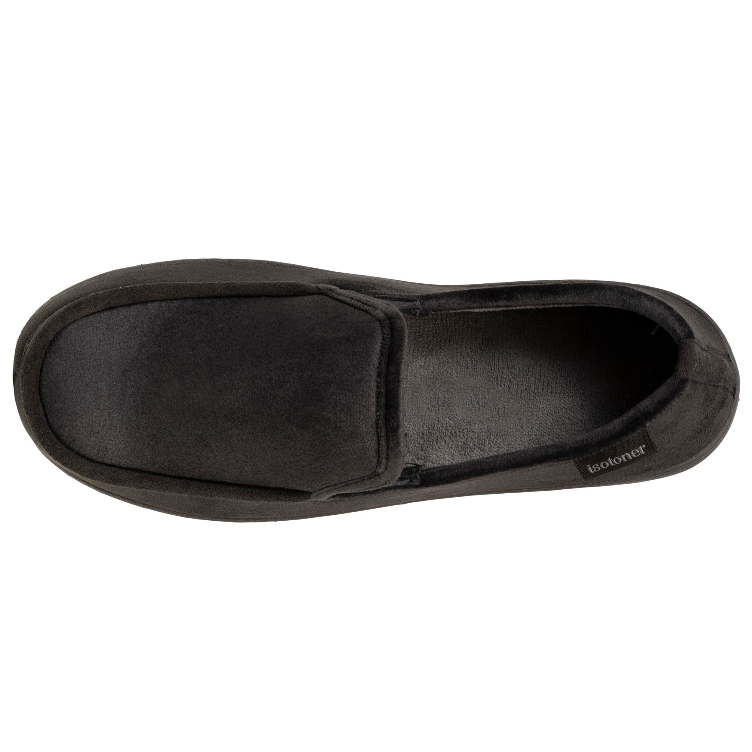 isotoner-chaussons-mocassins-homme-gris-beige-m-moire-de-forme image 2