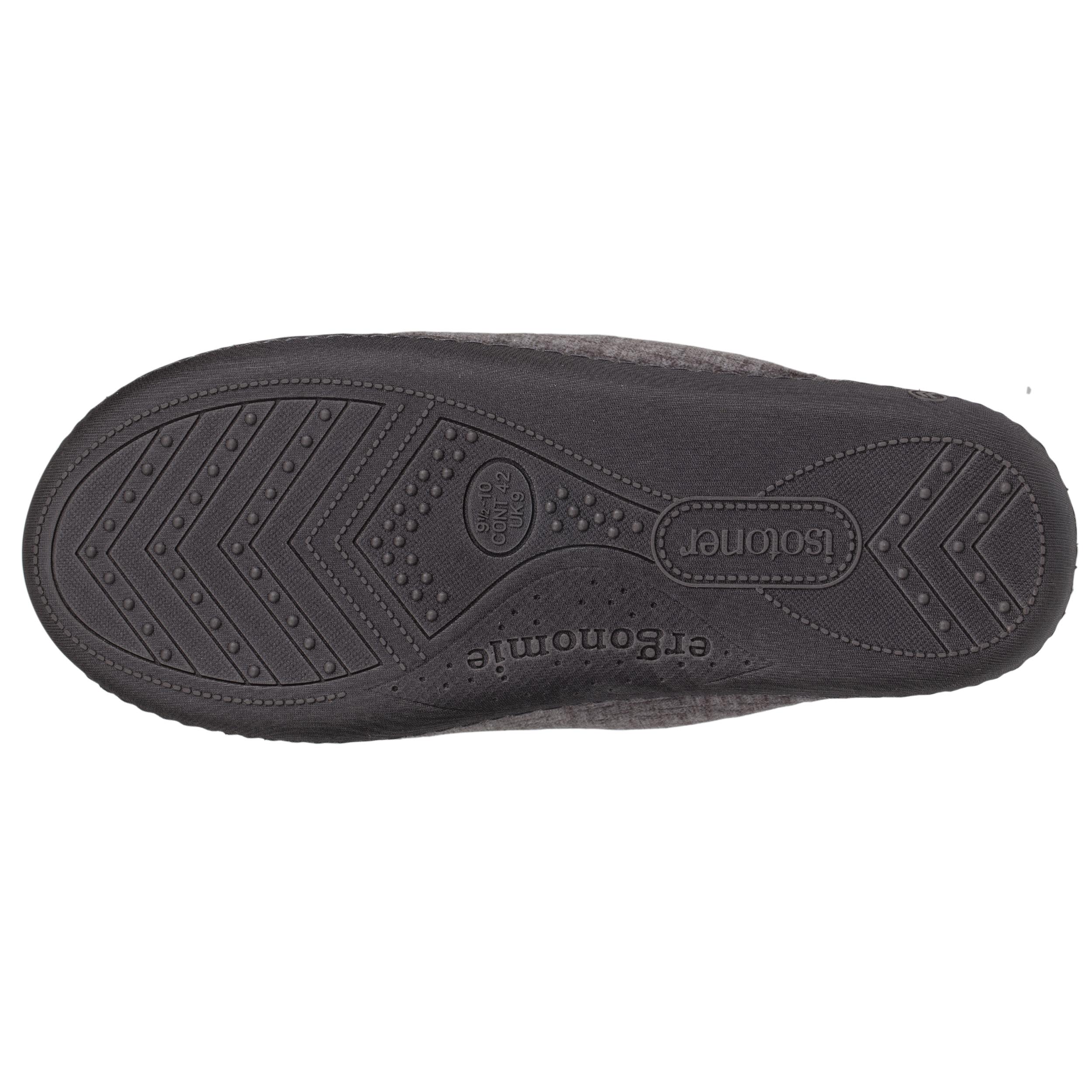 isotoner-chaussons-mules-homme-gris-premium image 4