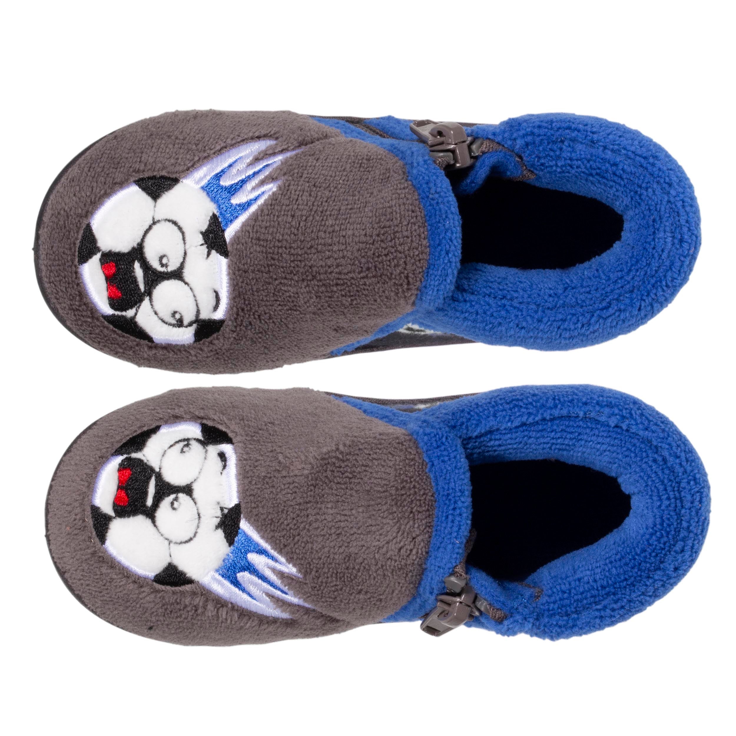 isotoner-chaussons-bottillons-zip-b-b-foot-gris image 2