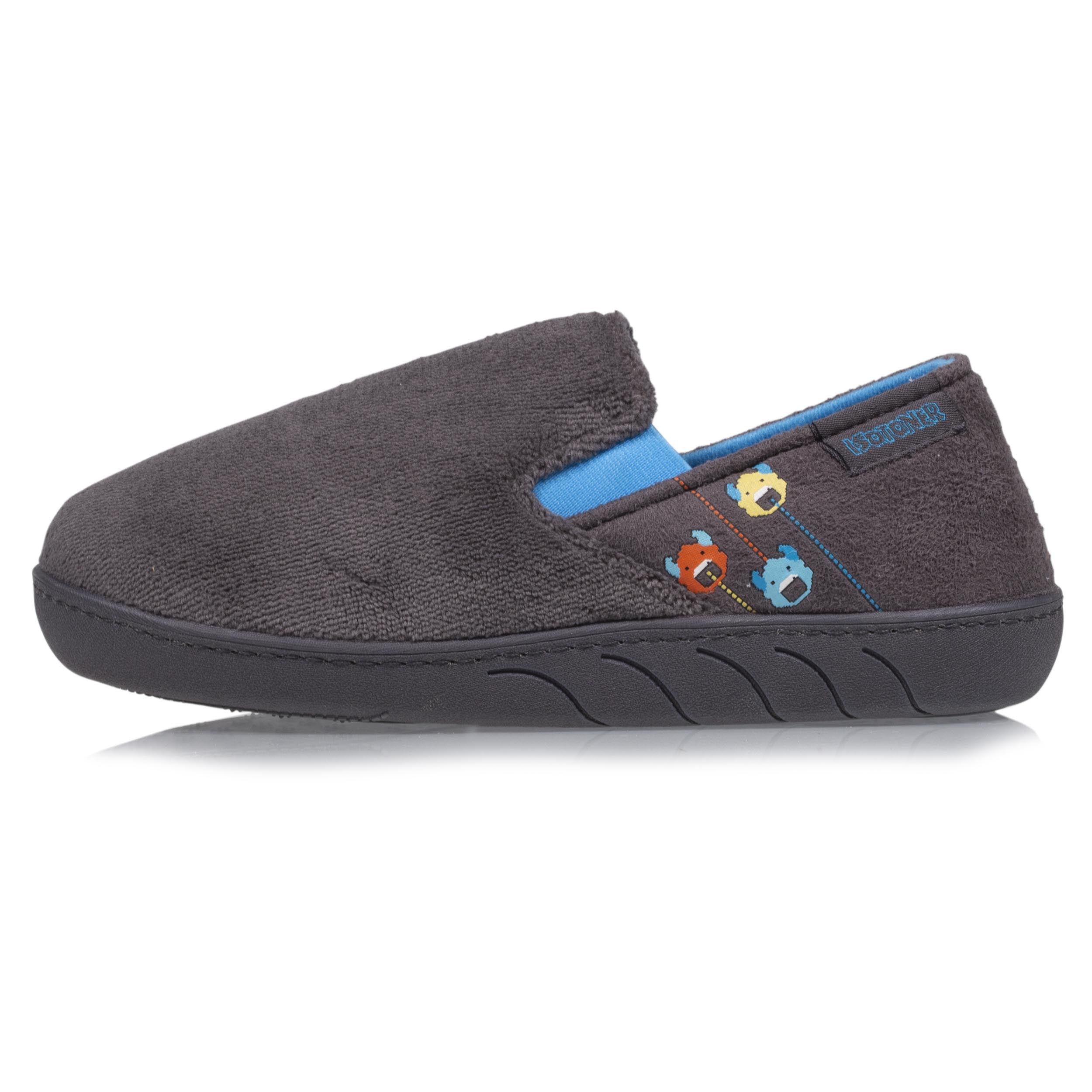 isotoner-chaussons-sans-g-nes-junior-pixels-polaire image 3