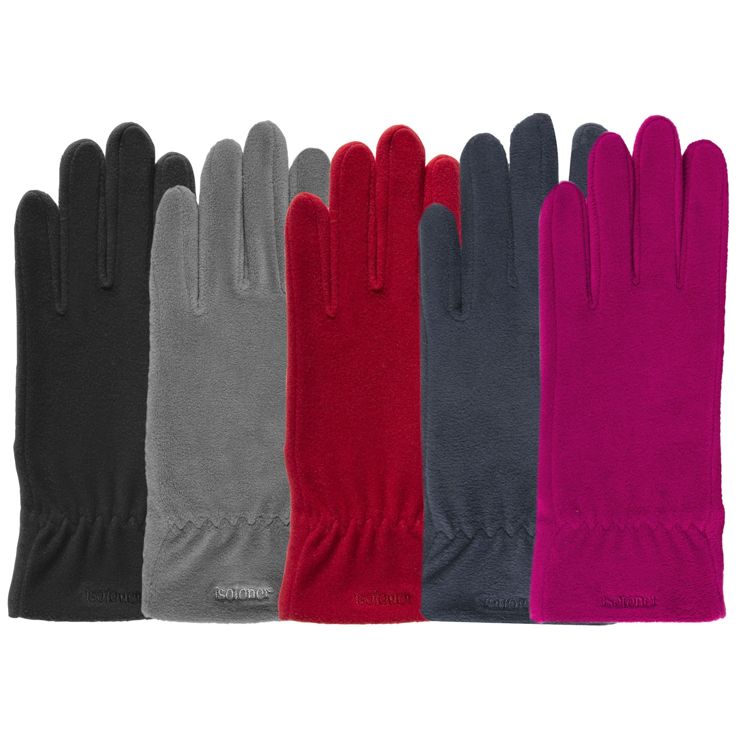 isotoner-gants-femme-polaire-douce-noir-stretch image 2