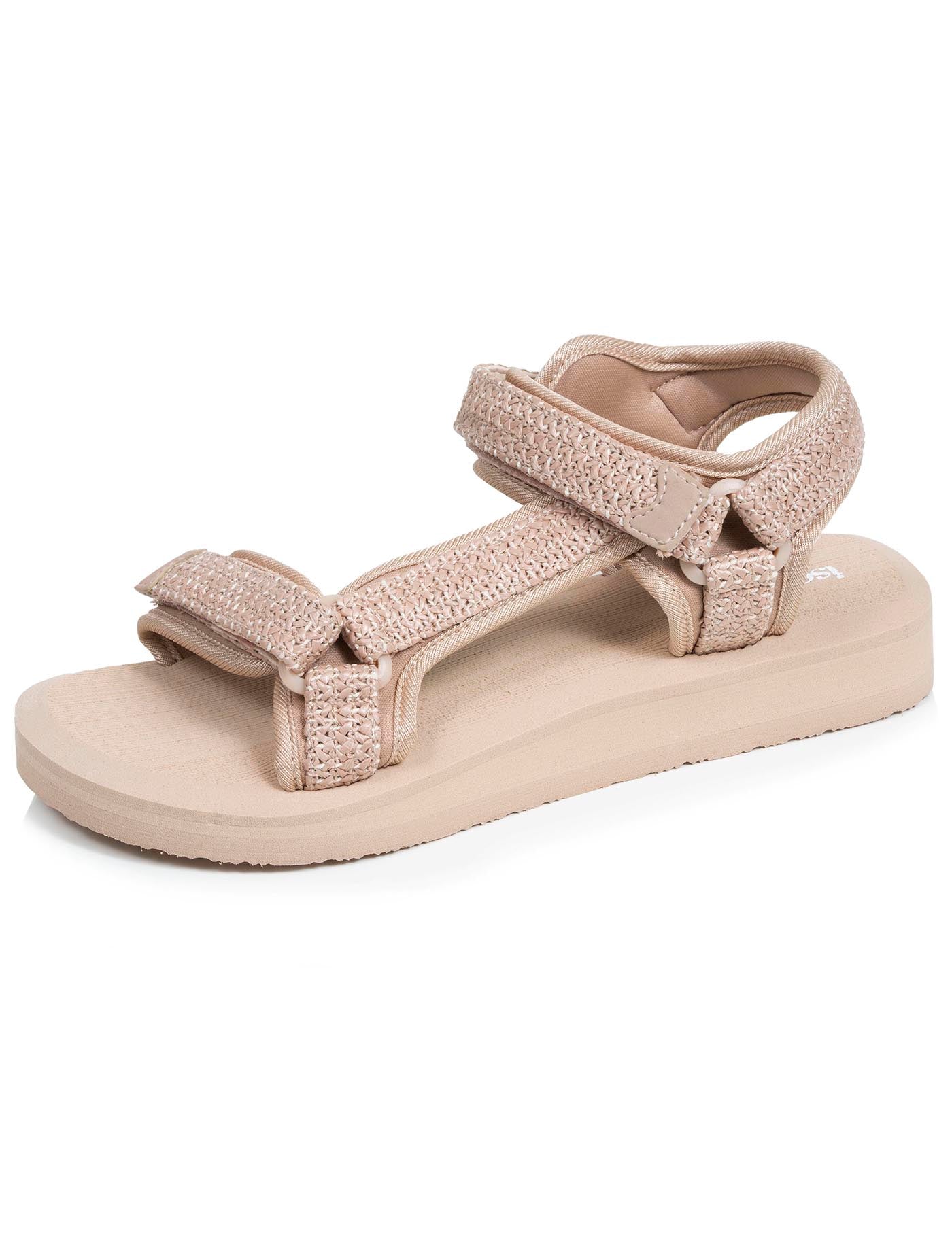 isotoner-sandales-femme-sport-talon-beige-3-4-cm image 6
