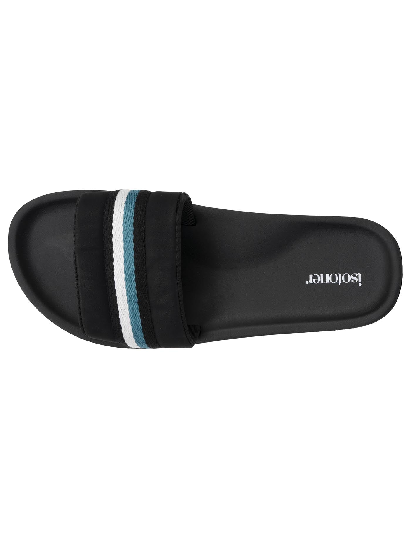 isotoner-mules-claquettes-homme-moul-e-noir-bleu image 7