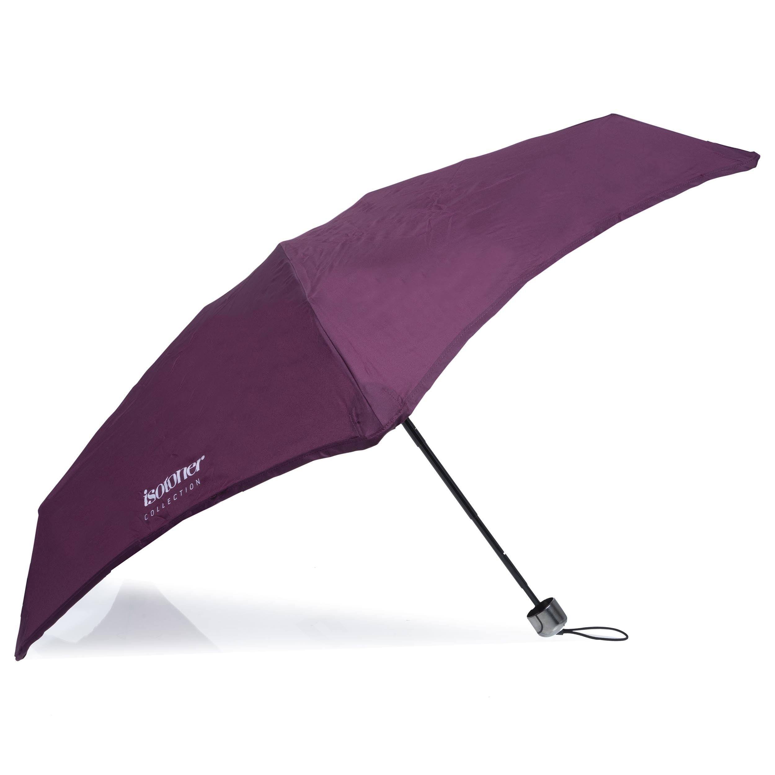 isotoner-parapluie-mini-x-tra-solide-alpha-17-5-cm-prune image 2