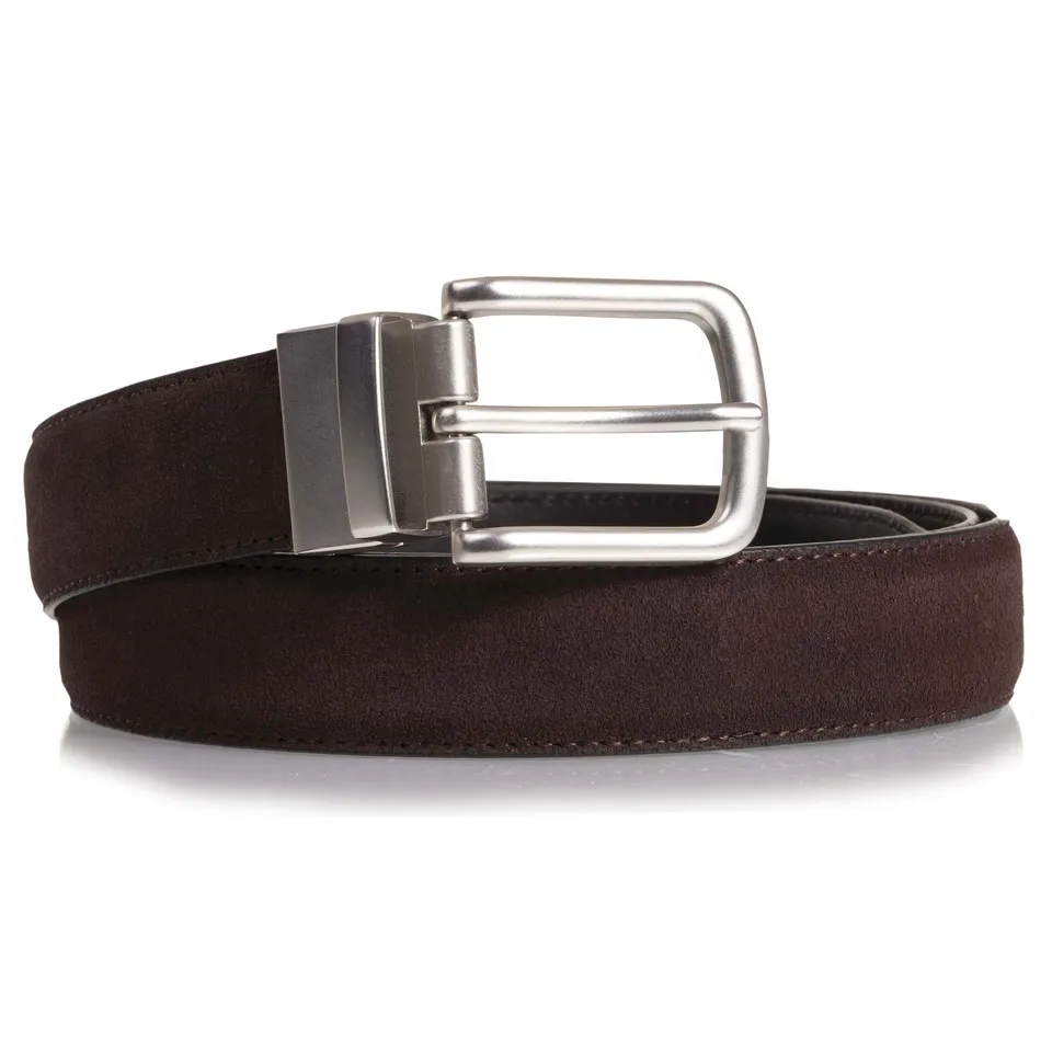 isotoner-ceinture-homme-2-en-1-noir-marron-3-cm image 1