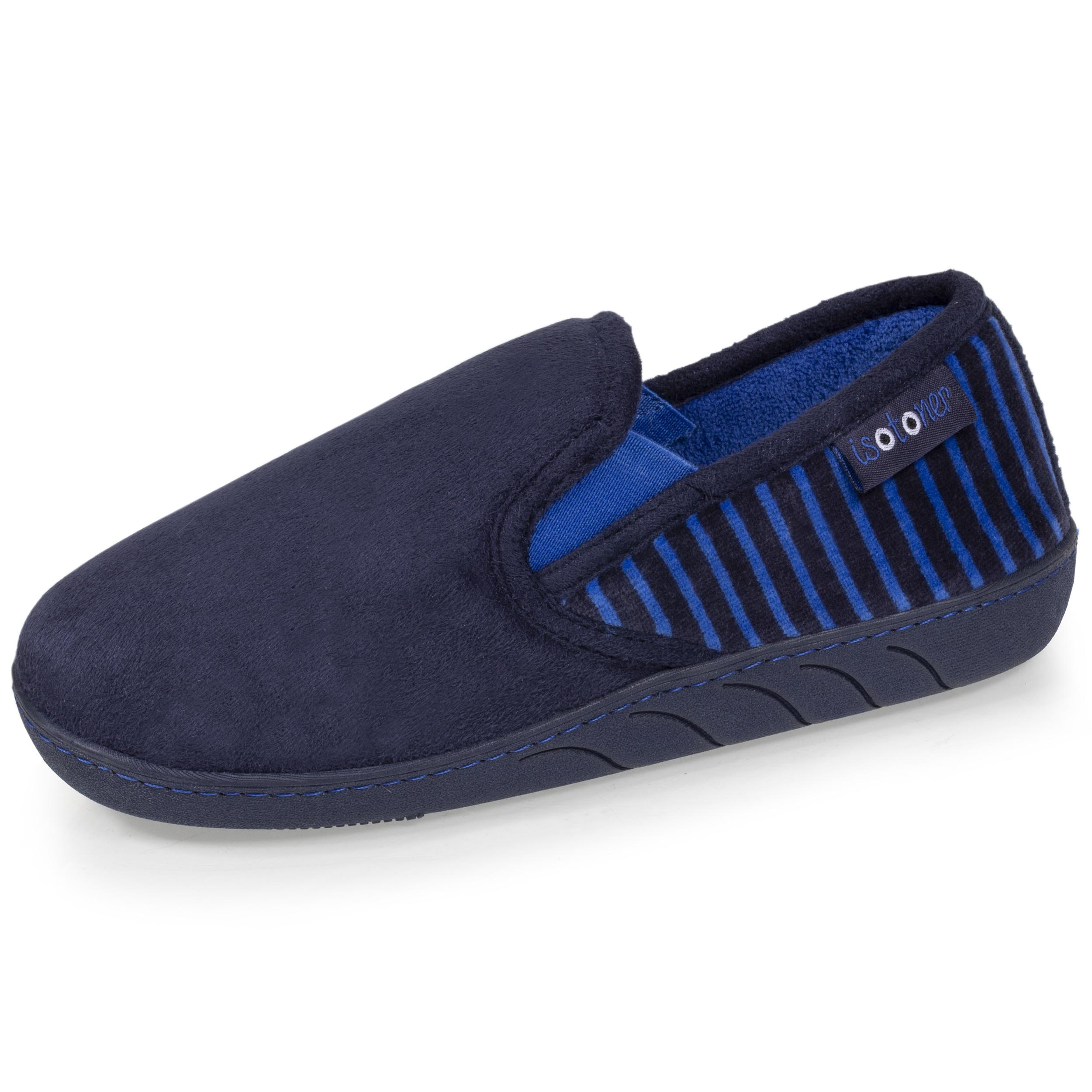 isotoner-chaussons-mocassins-junior-ray-s-marine image 1