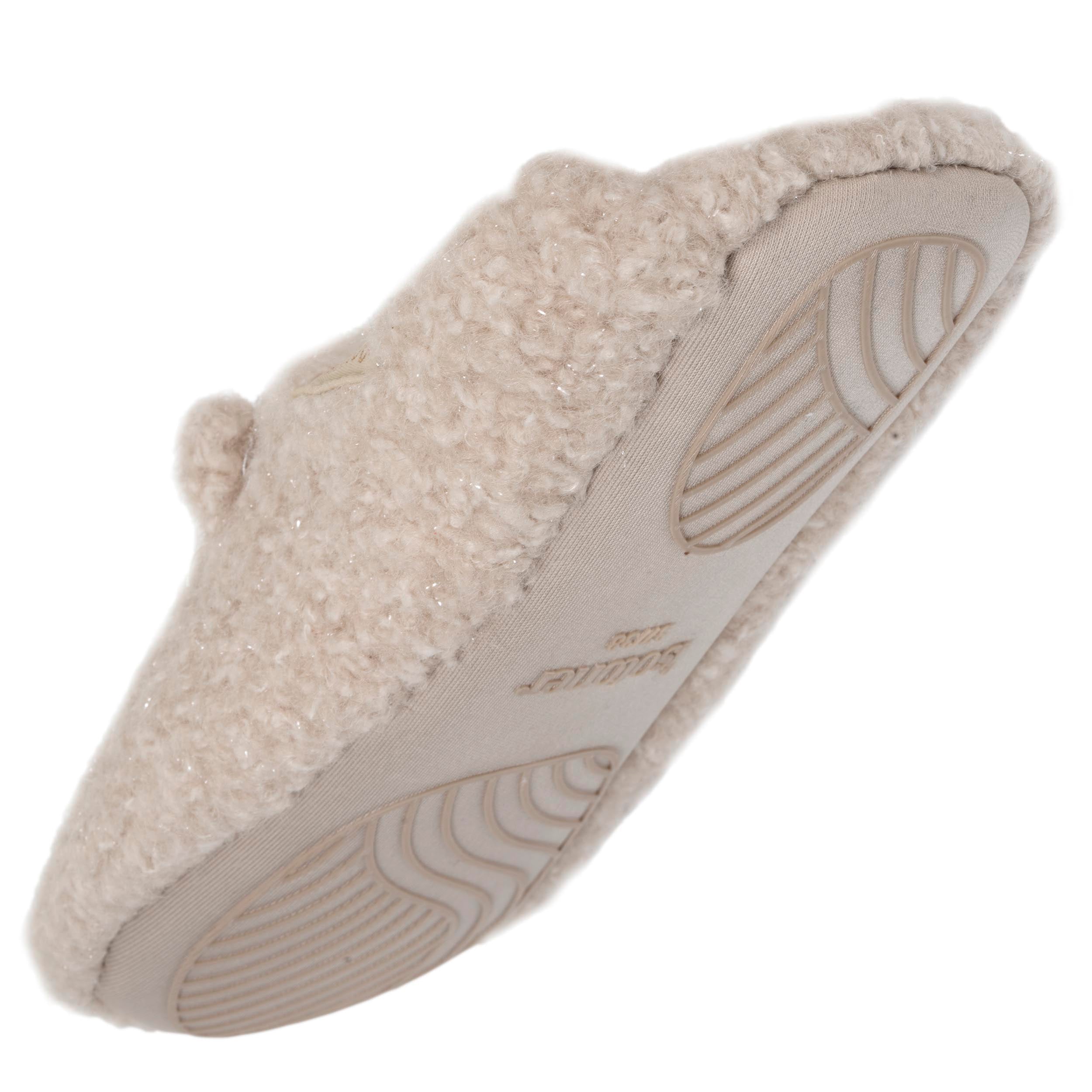 isotoner-chaussons-babouches-femme-ours-beige image 5