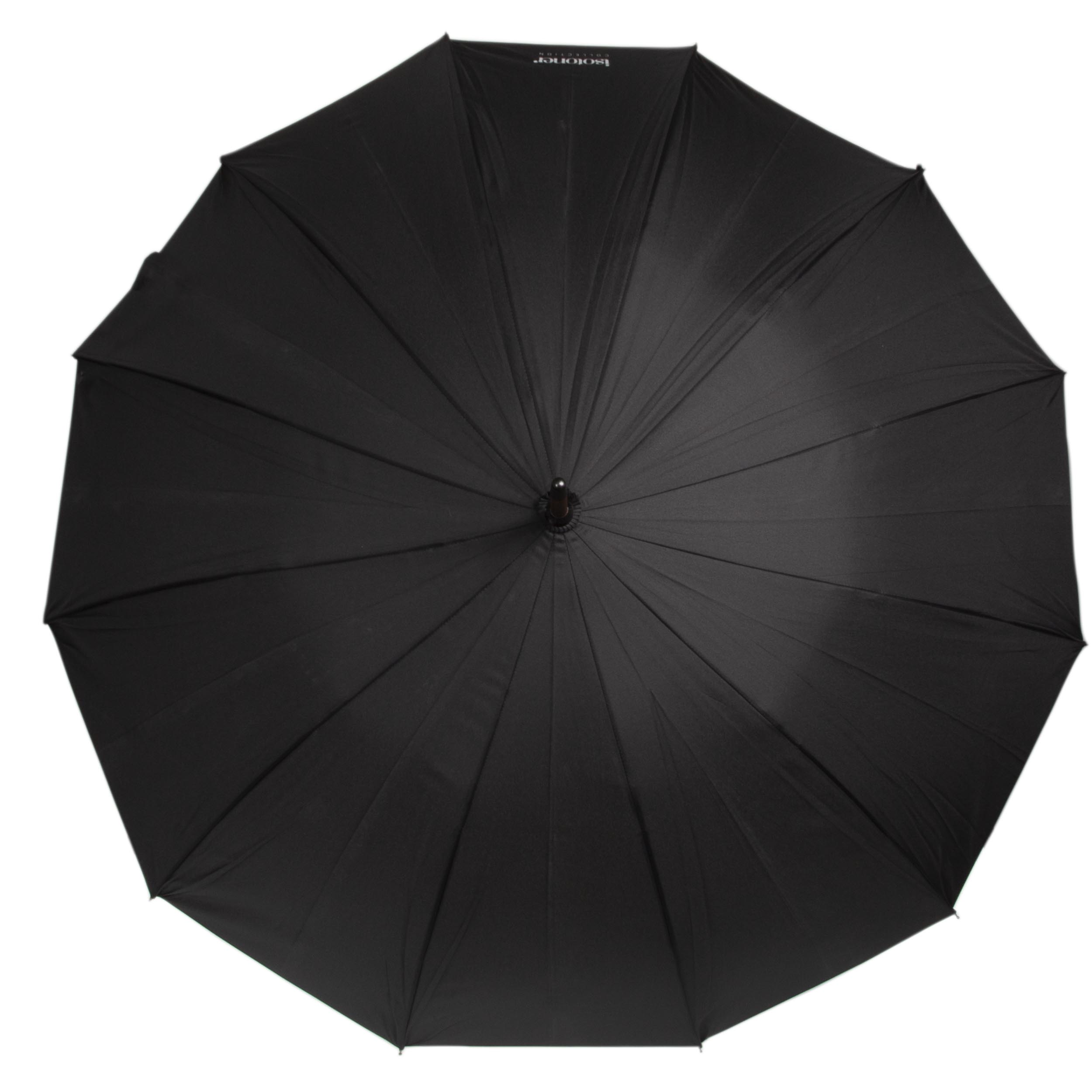 isotoner-parapluie-canne-d-perlant-noir-deluxe image 3