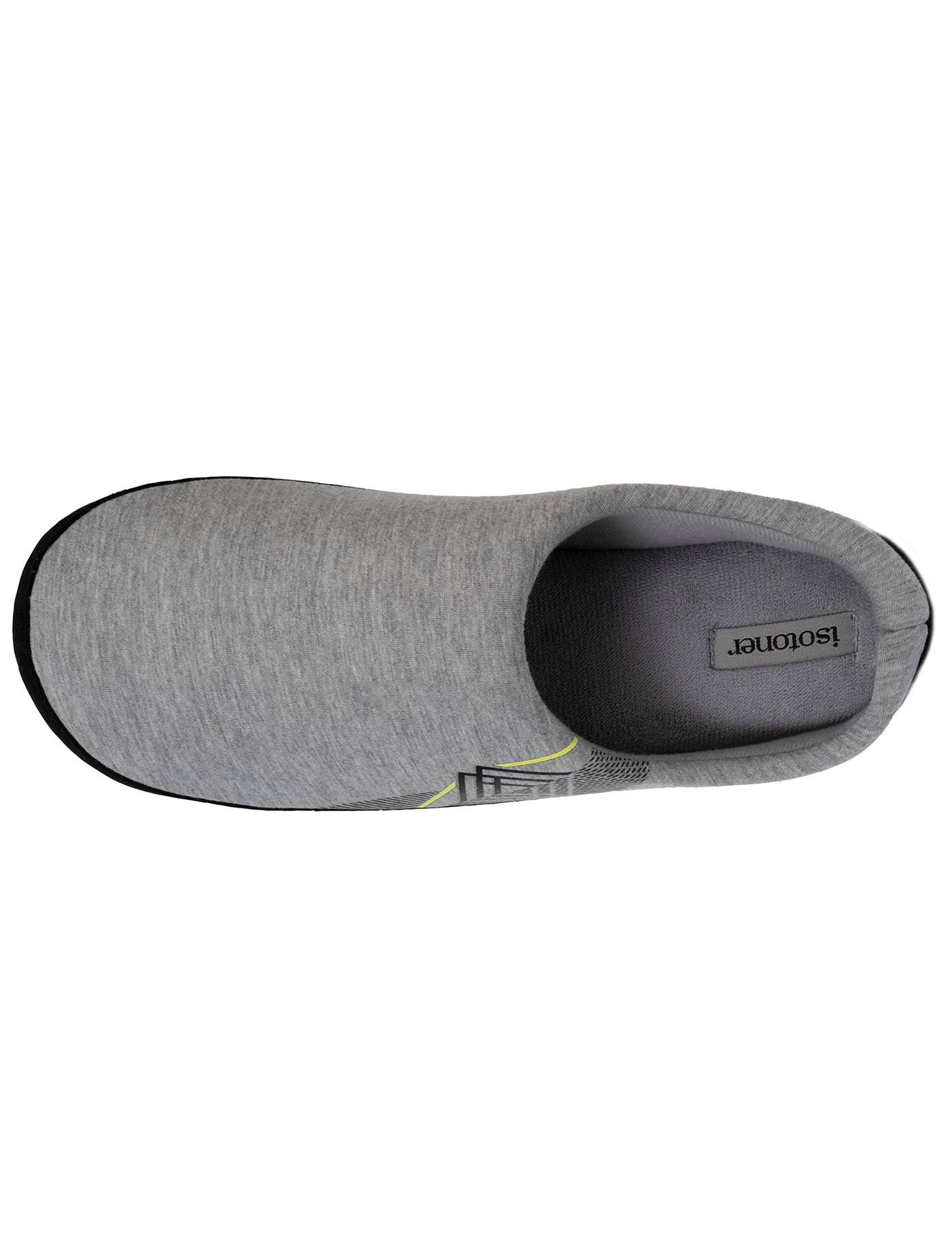 isotoner-chaussons-mules-homme-jersey-gris-fonc image 7