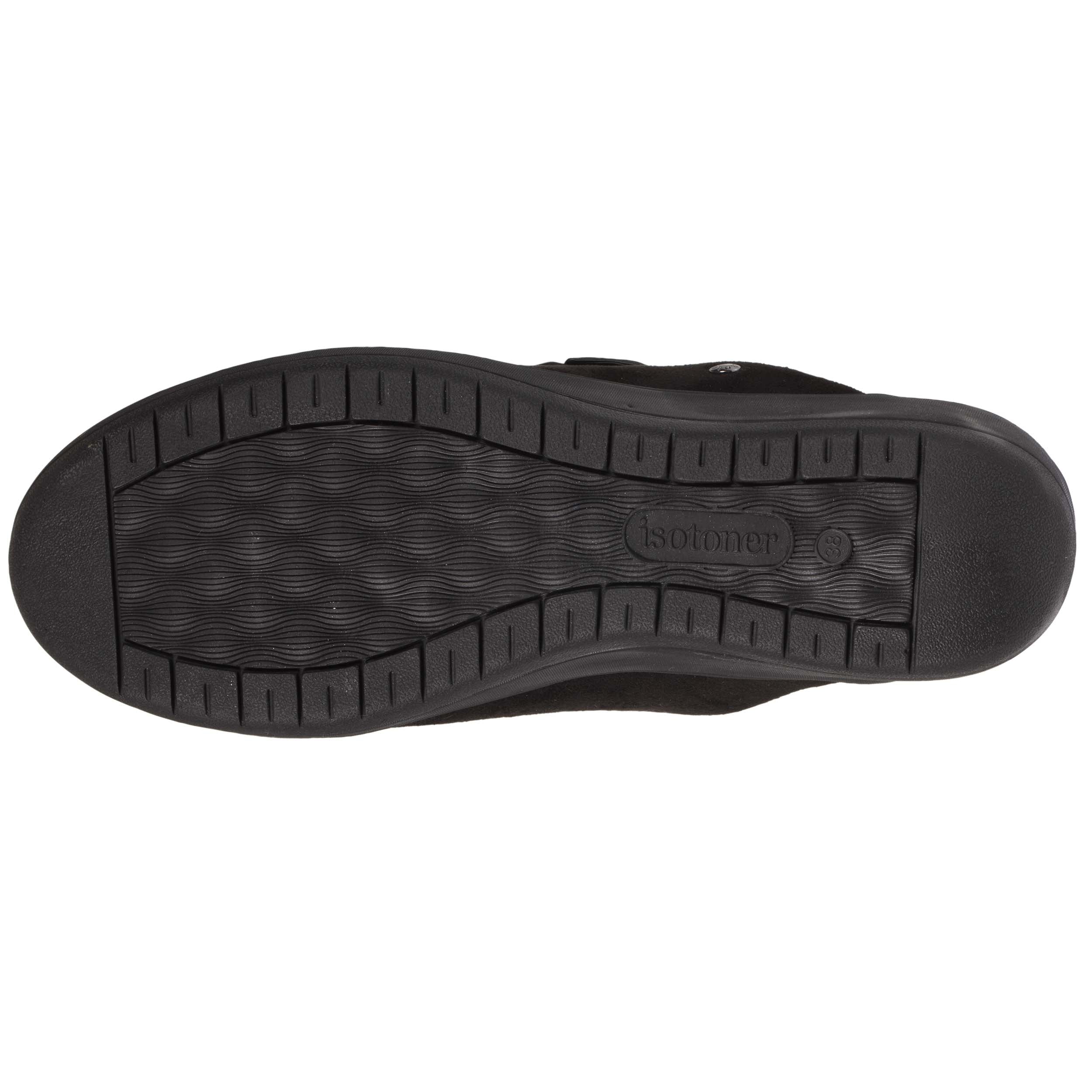 isotoner-chaussons-mules-femme-talon-4-5-cm-n-ud-noir image 4