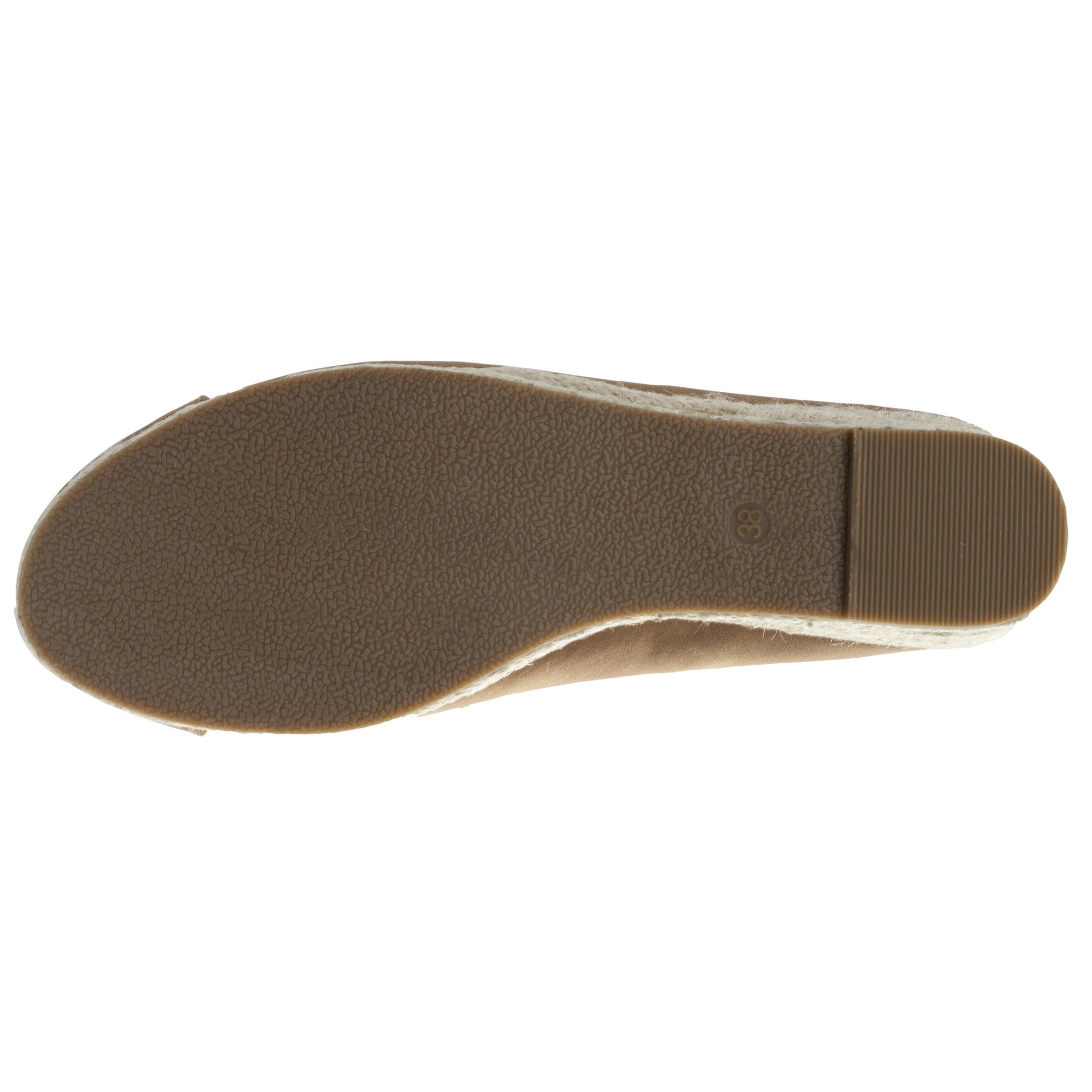 isotoner-ballerines-femme-talon-compens-corde-camel image 5
