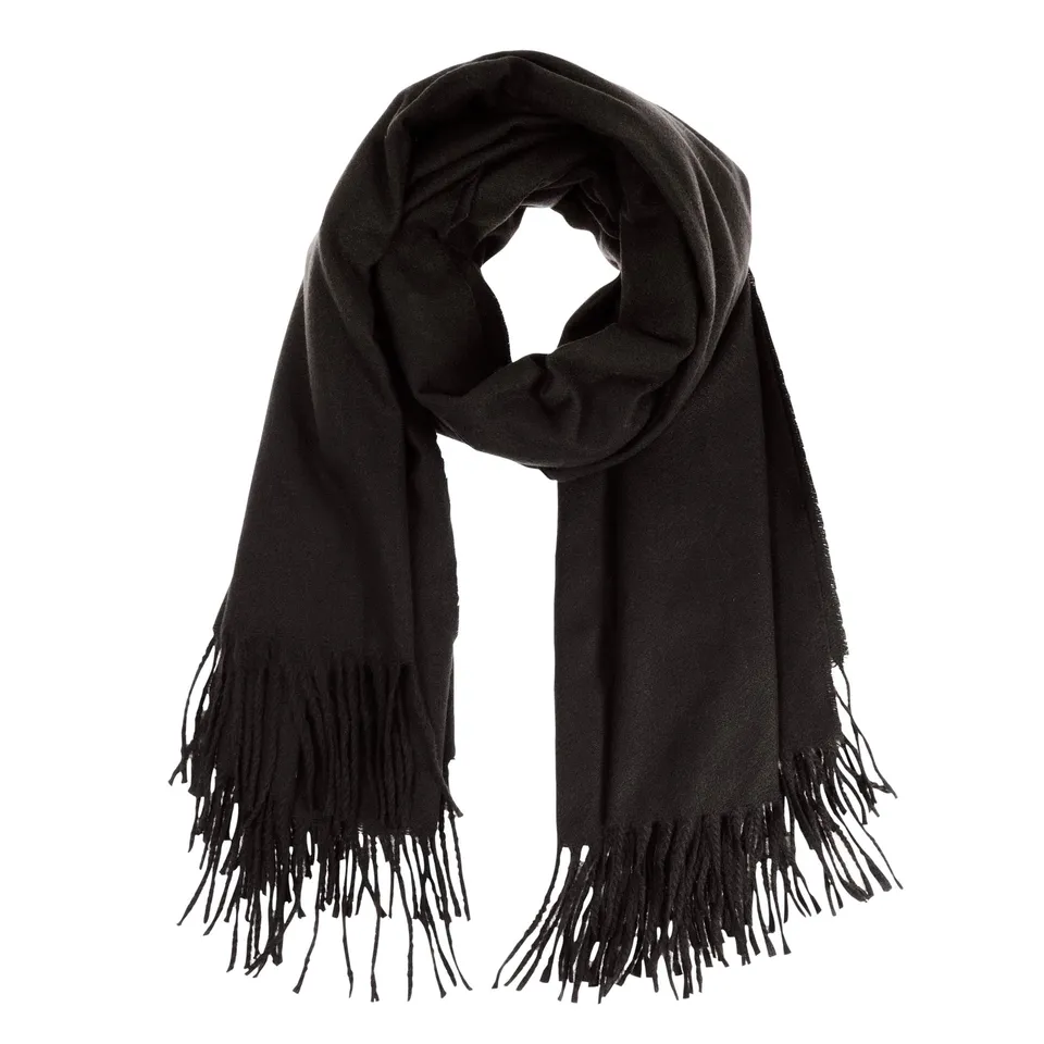 isotoner-charpe-plaid-femme-ultra-doux-noir-200-cm image 1