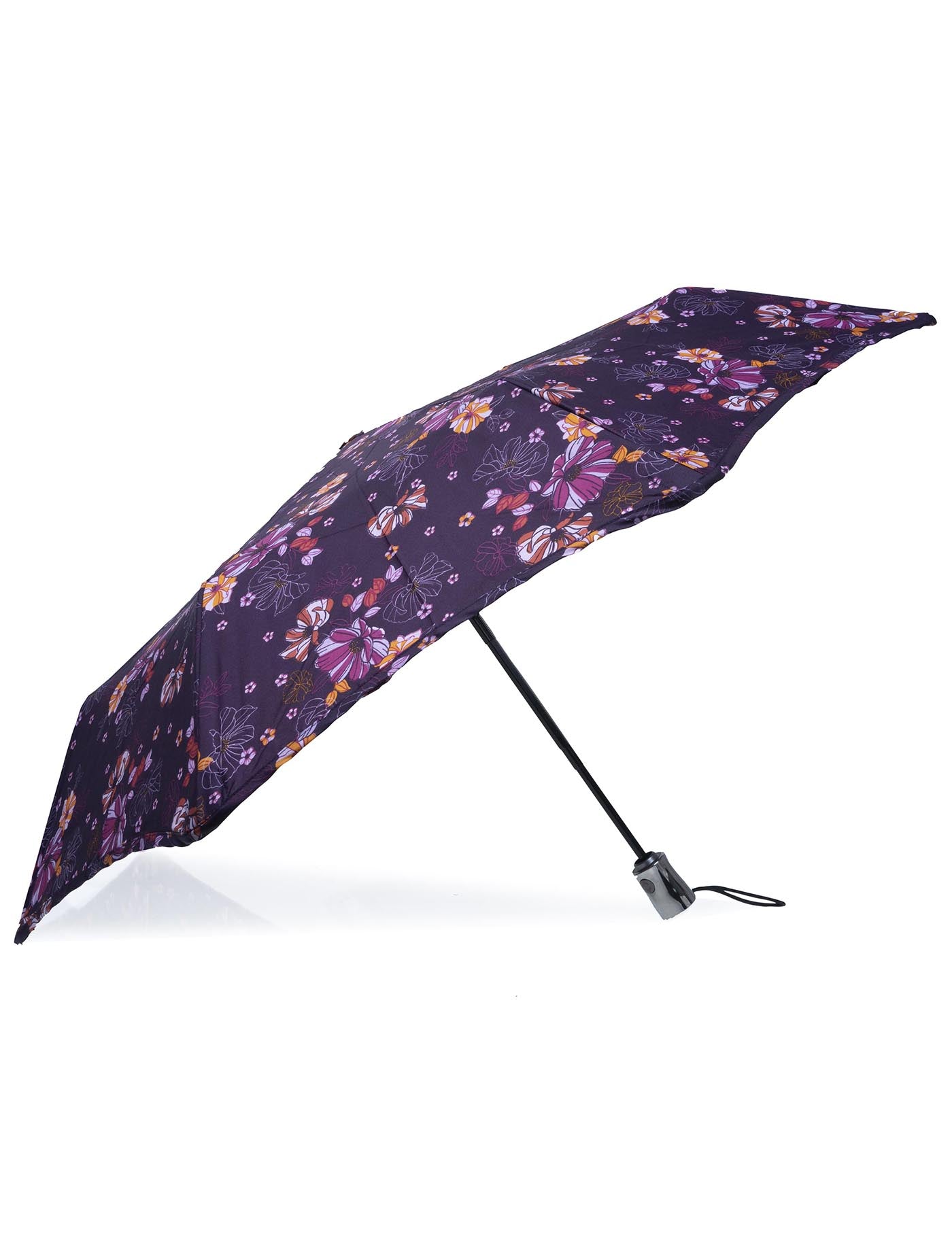 isotoner-parapluie-x-tra-solide-23-cm-fleurs-aubergine image 7