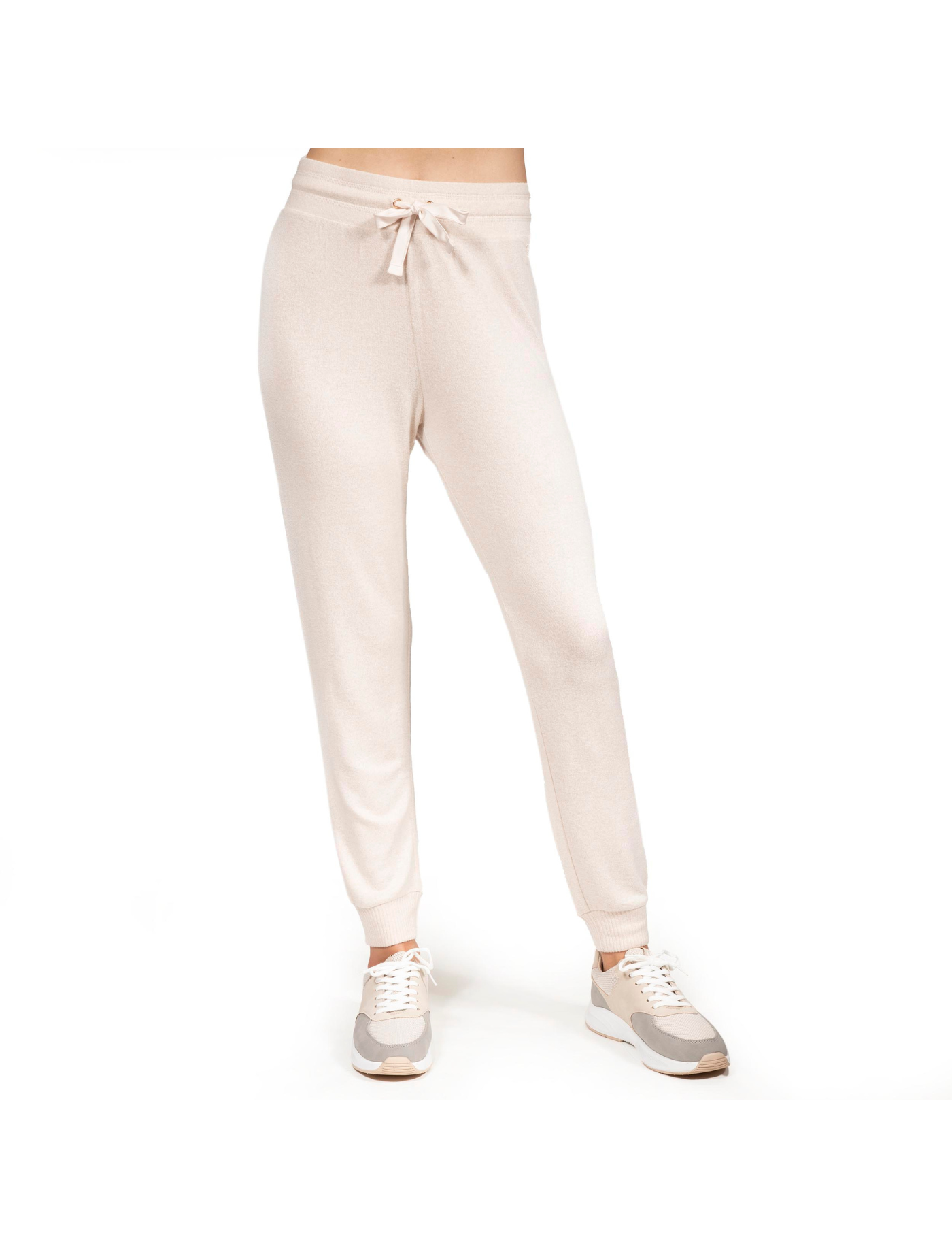isotoner-pantalon-jogger-femme-beige-homewear-ultra-doux image 6