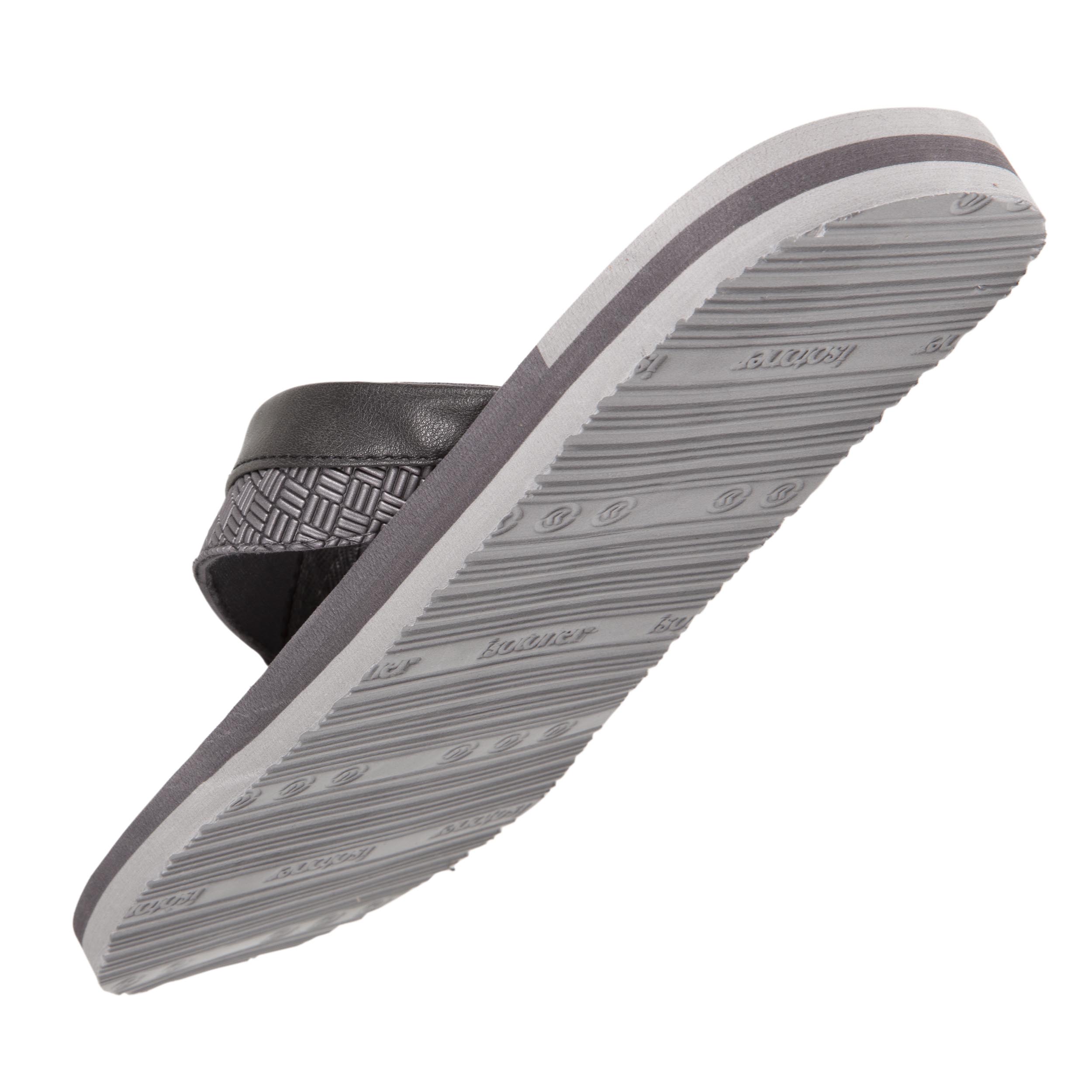isotoner-tongs-homme-tress-es-bicolores-grises image 5