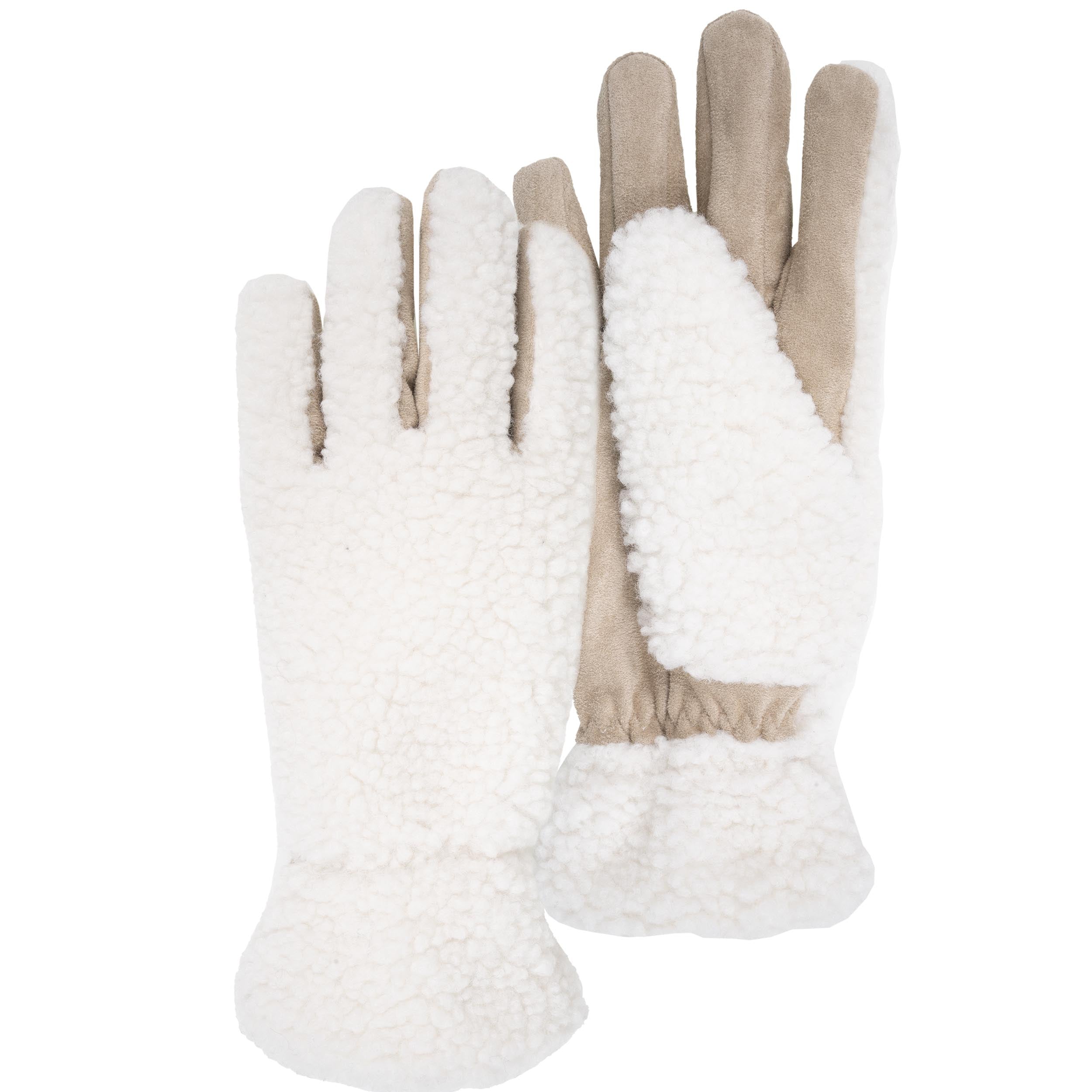 isotoner-gants-femme-cr-me-sherpa-doubl-s-chaud-taille-unique image 2