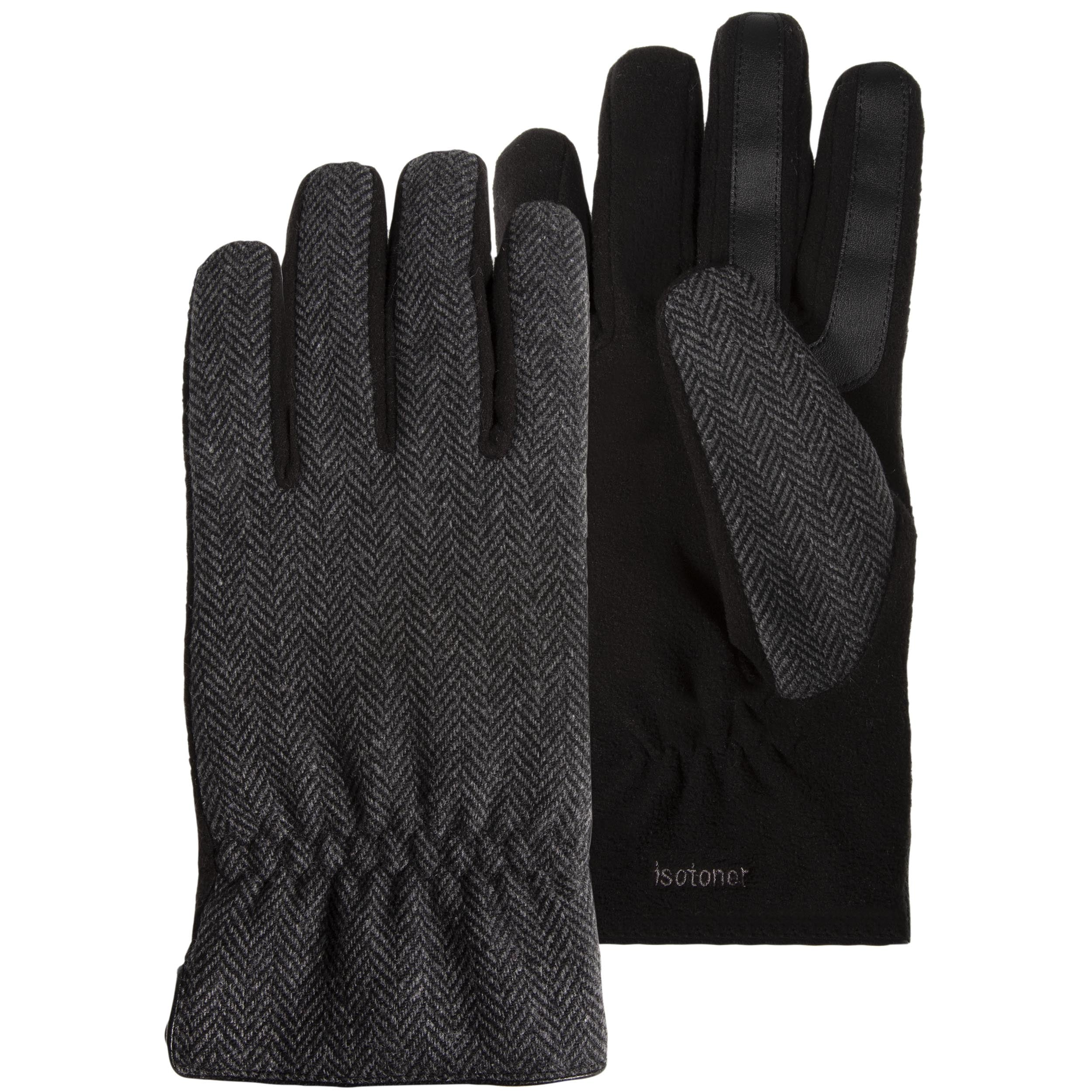 isotoner-gants-homme-tactiles-chevrons image 1