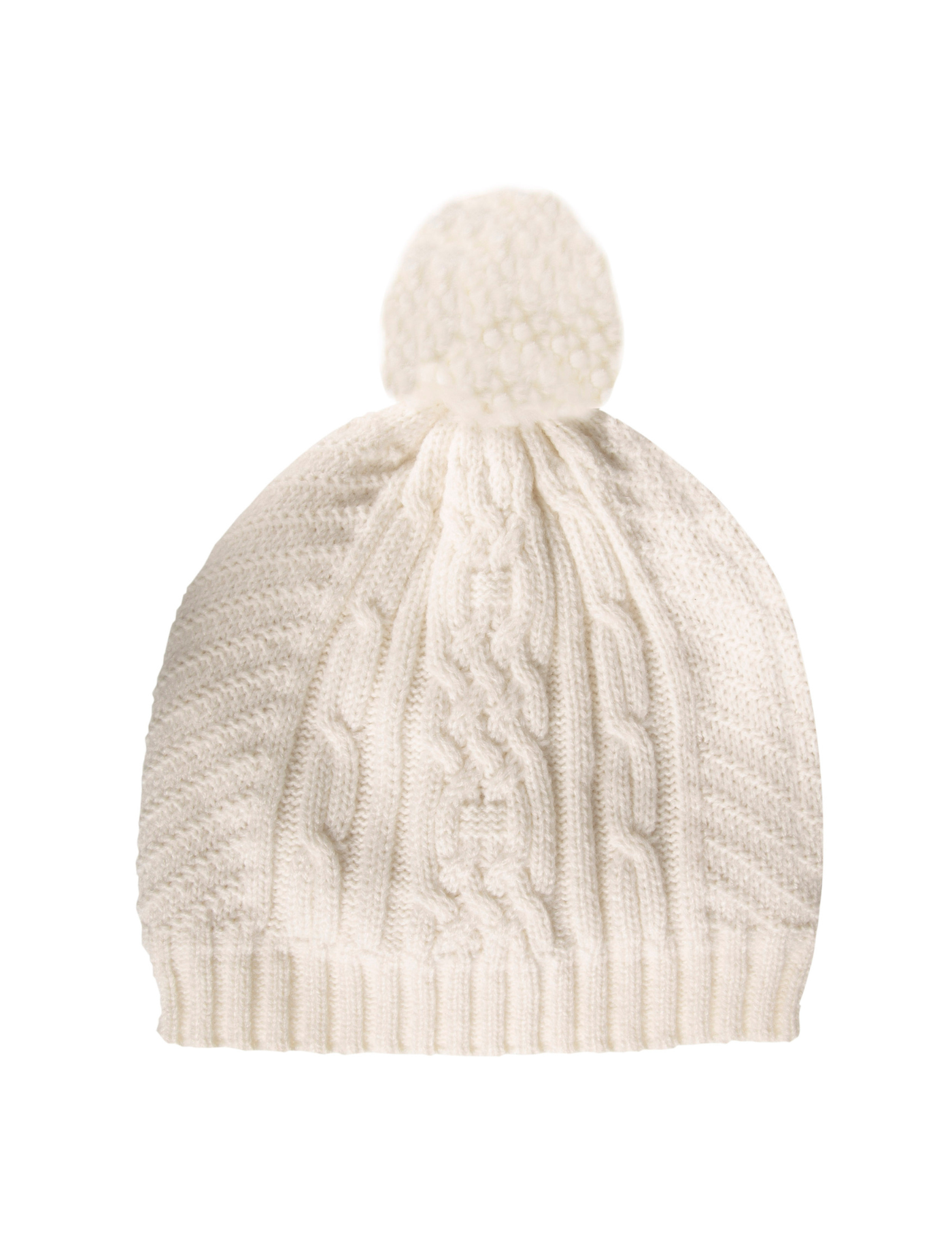 isotoner-bonnet-femme-maille-d-aran-blanc image 7