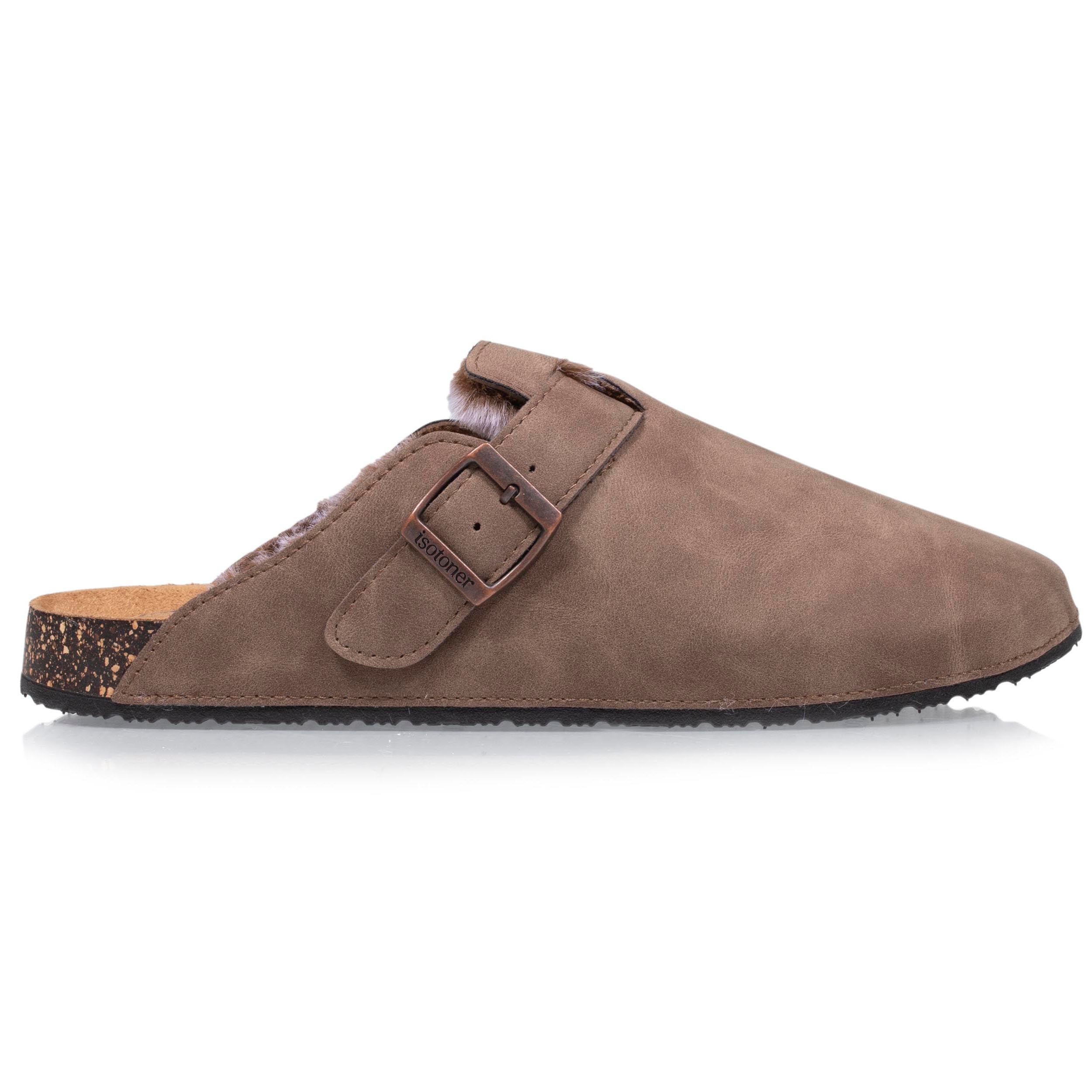 isotoner-sabots-fourr-s-femme-taupe-hiver-everywear image 8