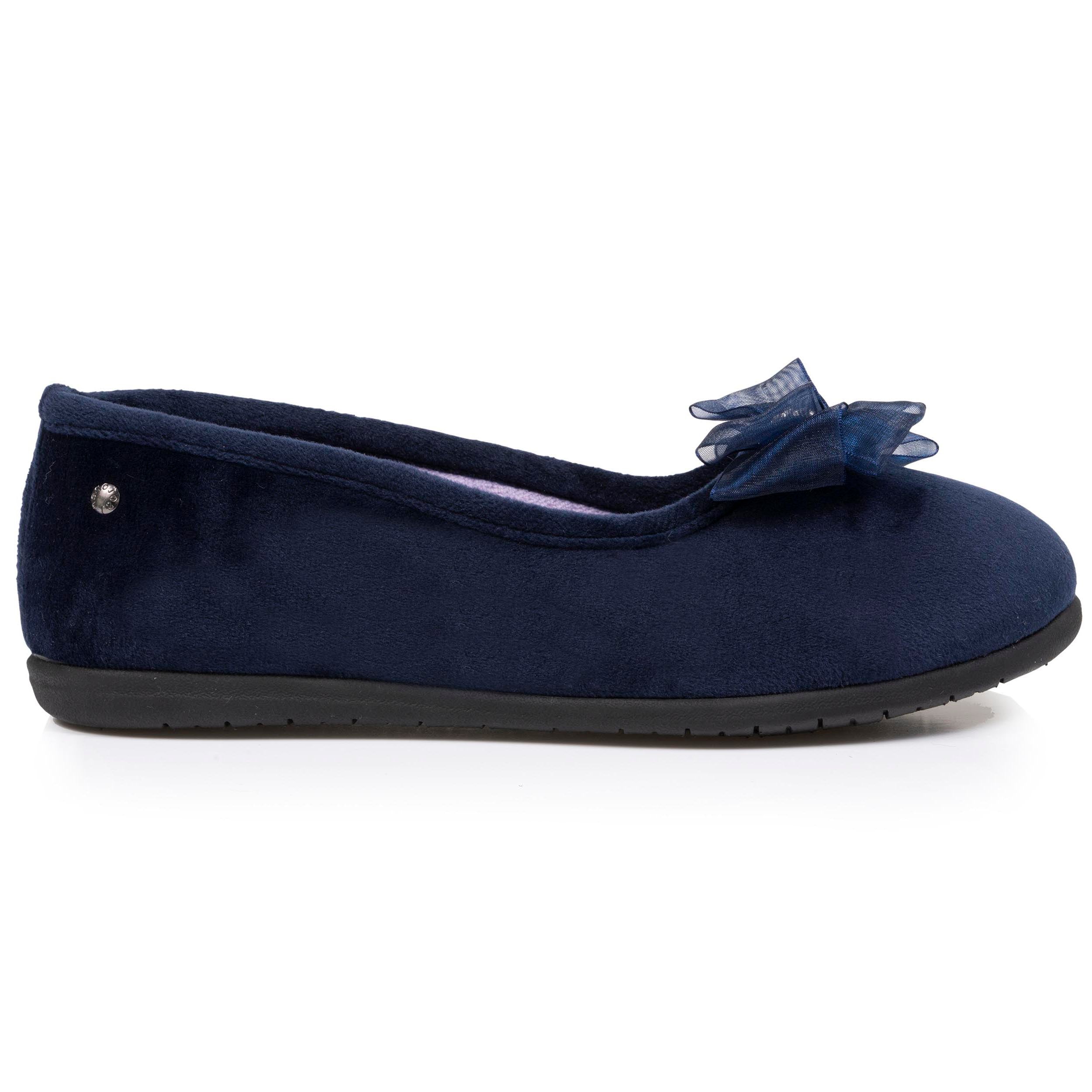 isotoner-chaussons-ballerines-bleu-marine-femme image 8