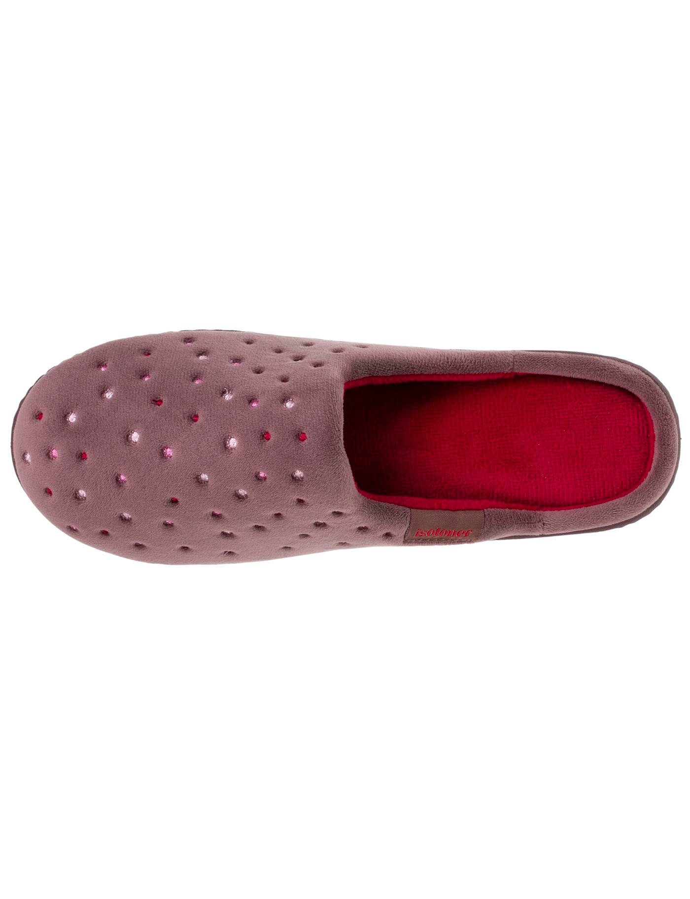 isotoner-chaussons-mules-femme-taupe-talon-4-cm-m-moire-de-forme image 7